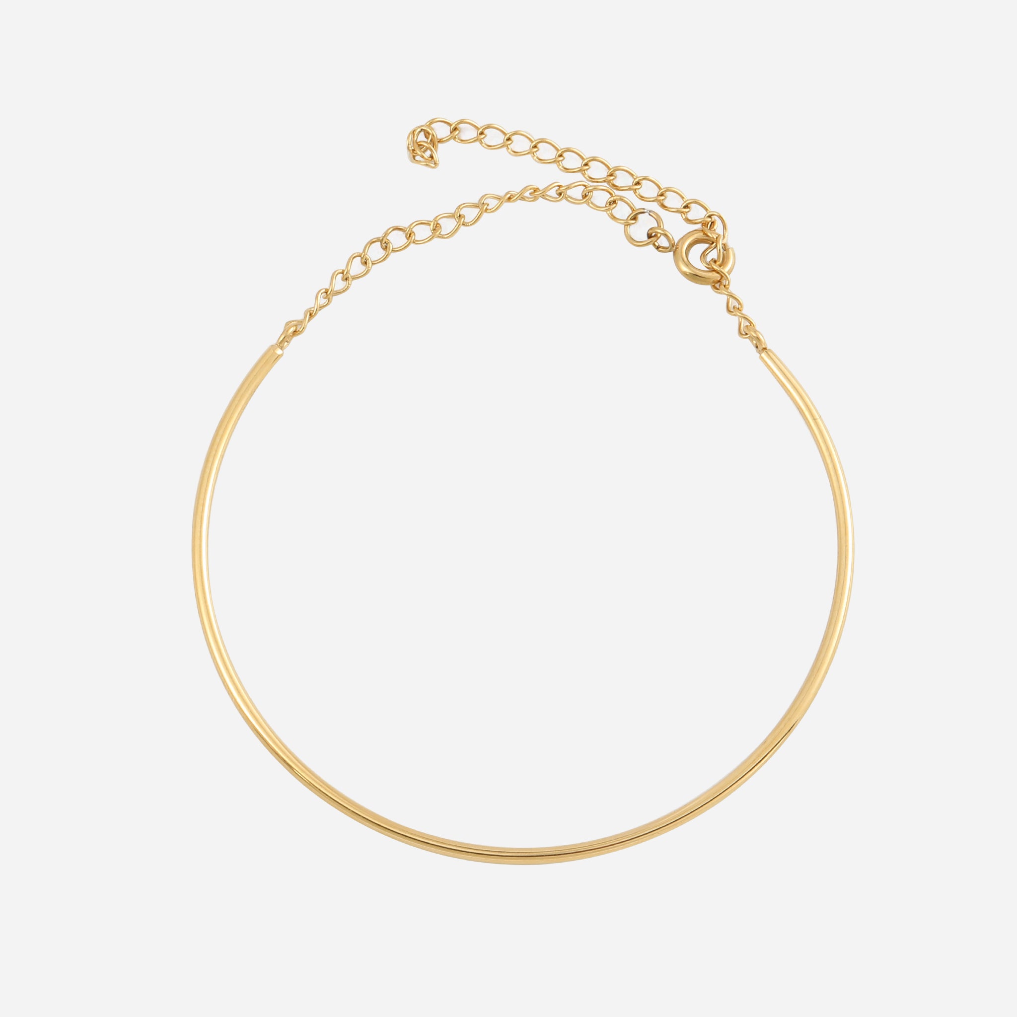 Sleek Rigid Bar Chain Bracelet