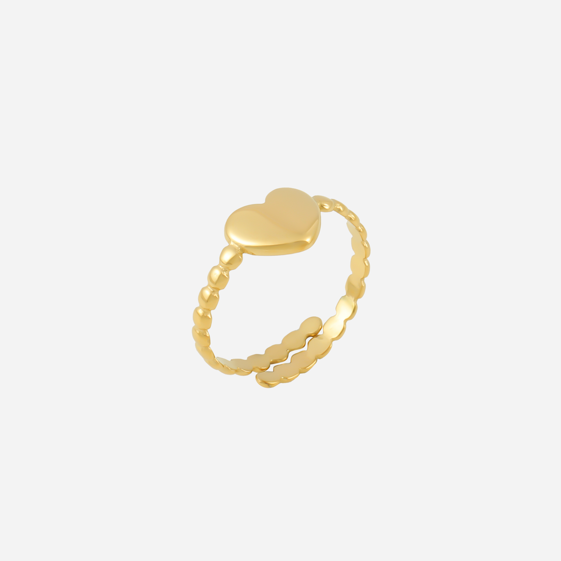 Minimalist Polished Slim Open Ring in 18K gold and silver by SOMIY.