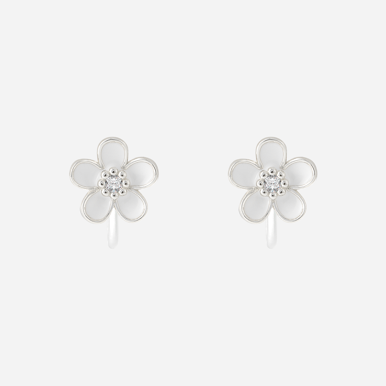 Flower Pearl Clip-On Earrings - SOMIY
