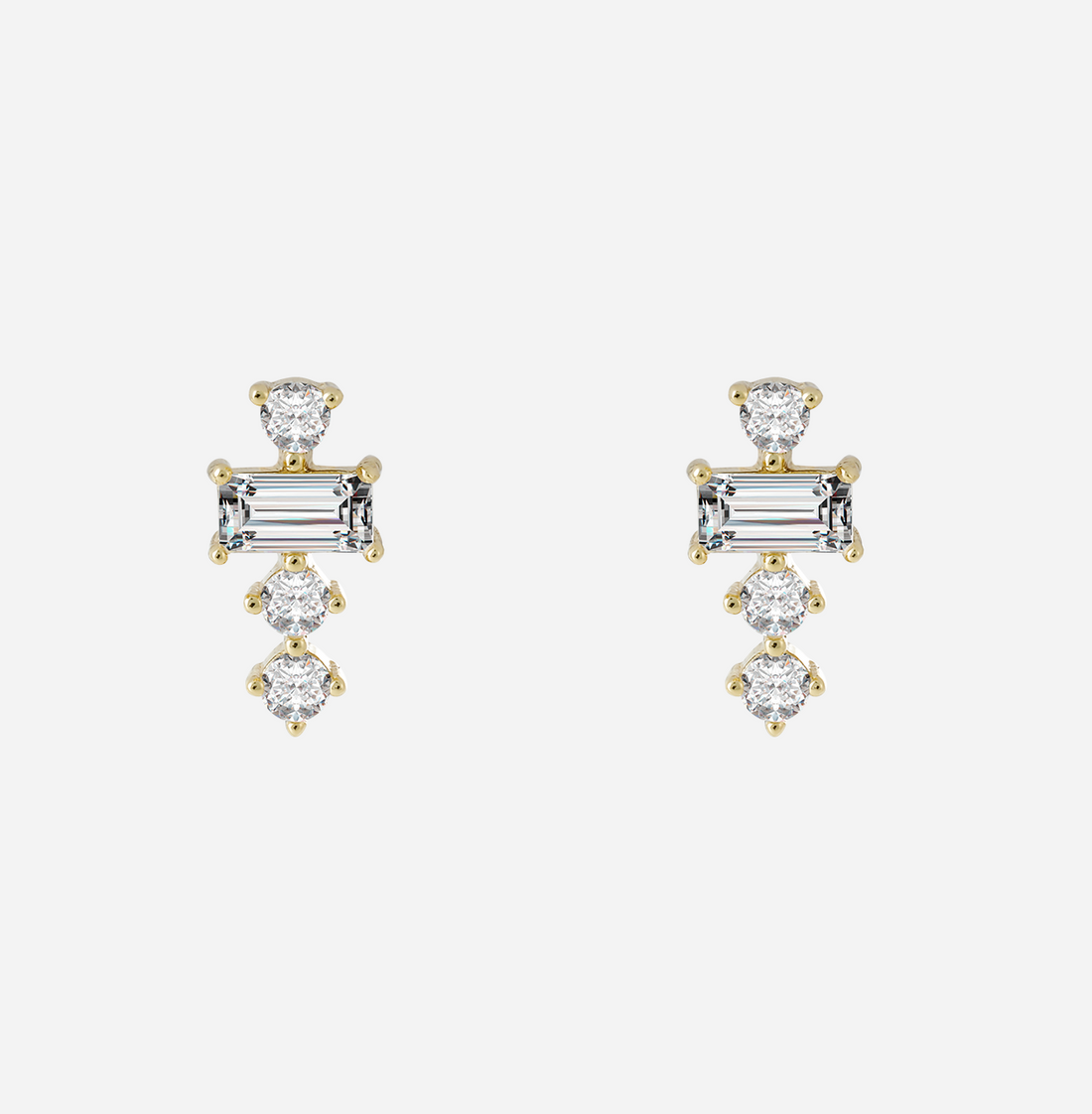 Geometric Stardrop Clip-On Earrings - SOMIY