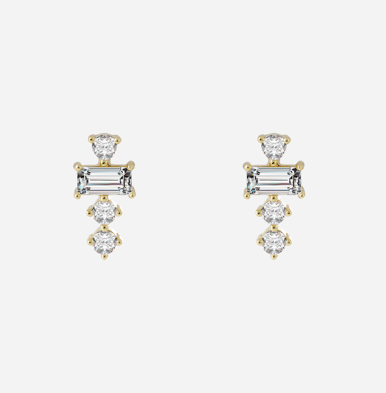 Geometric Stardrop Clip-On Earrings - SOMIY