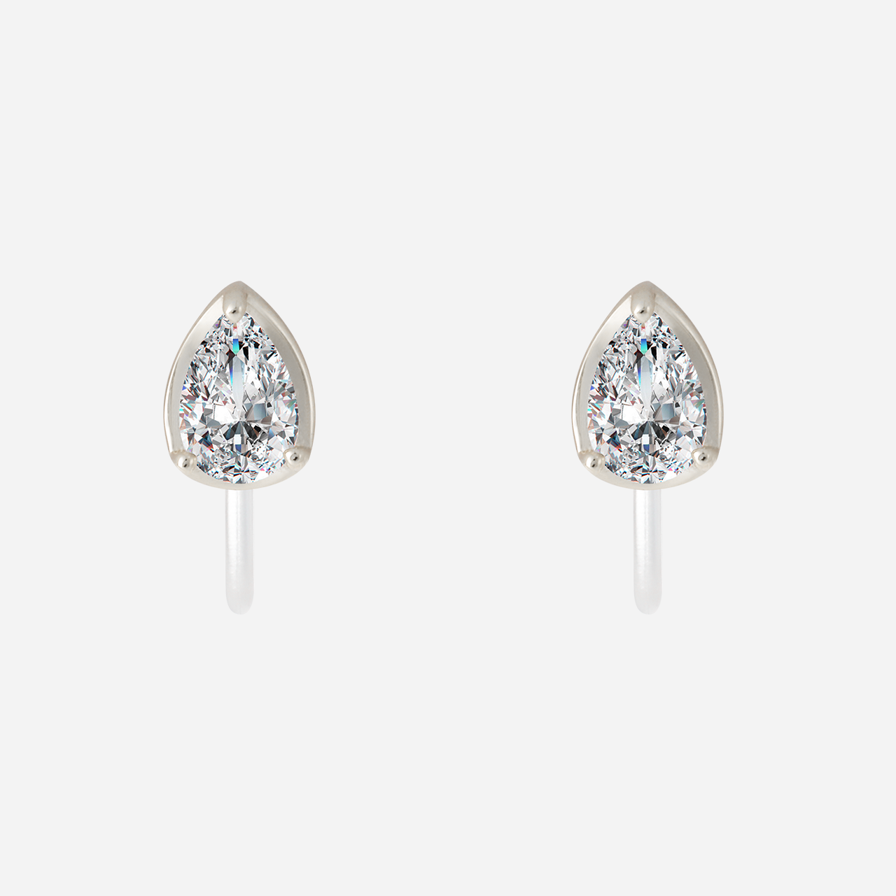 Drop Diamond Clip-On Earrings - SOMIY
