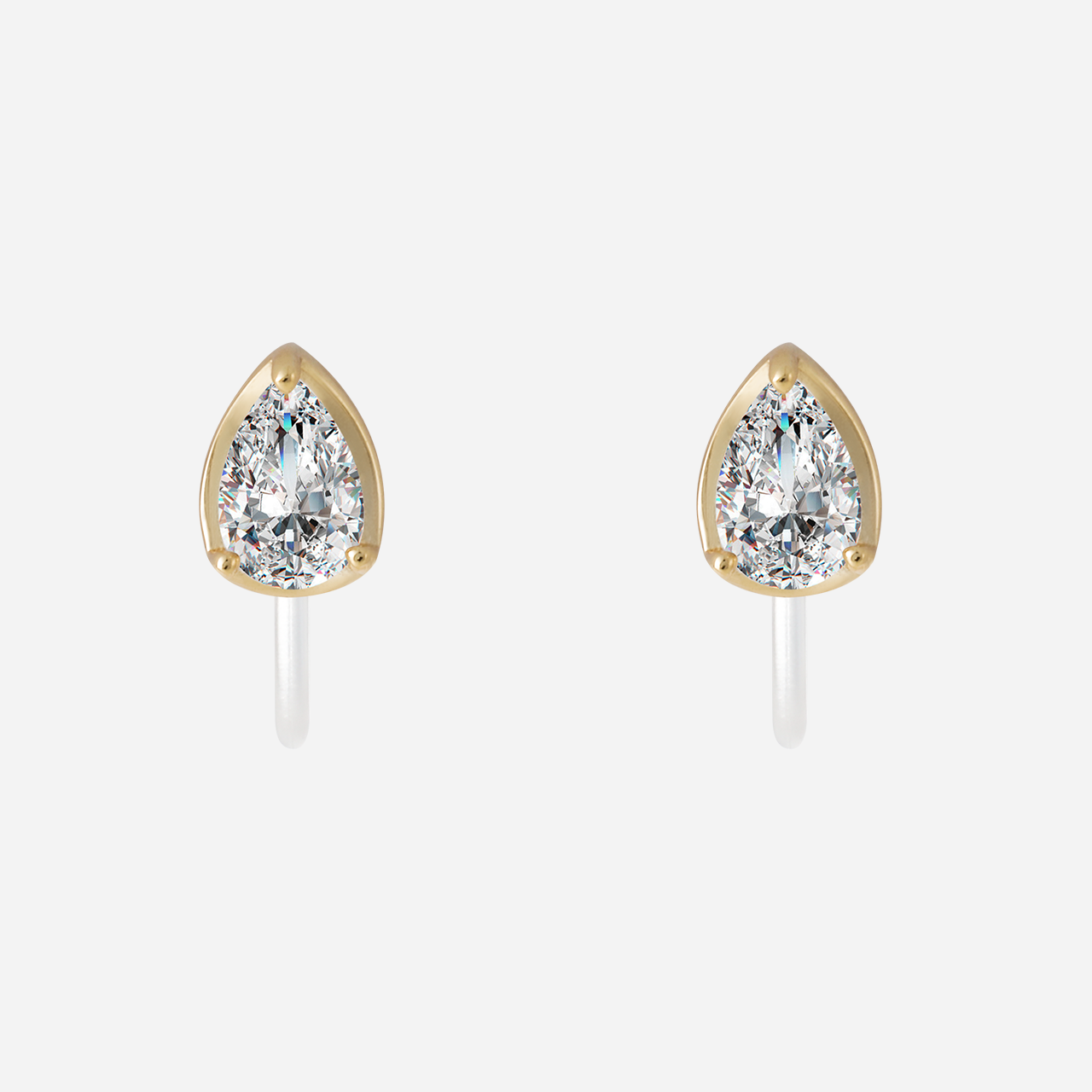 Drop Diamond Clip-On Earrings - SOMIY