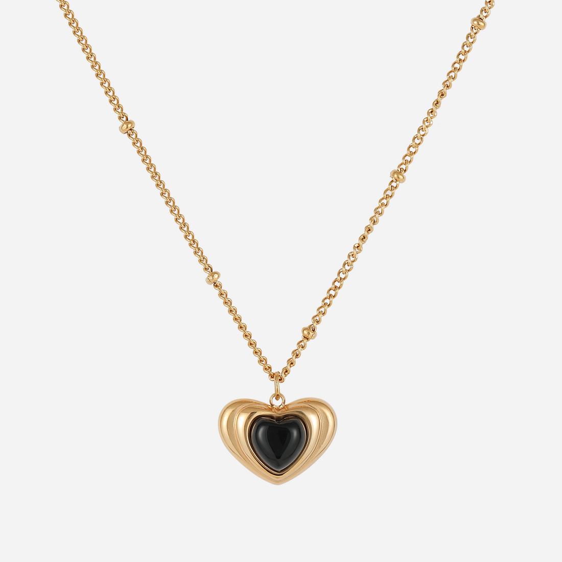 Heart of Darkness Set (Clip-On Earrings&Necklace) - SOMIY