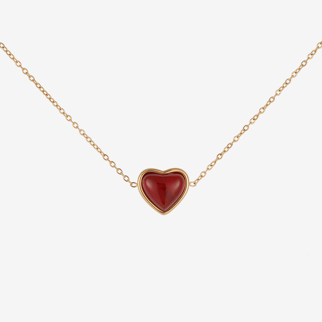 Red Wine Heart Cute Set (Clip-On Earrings&Bracelet) - SOMIY