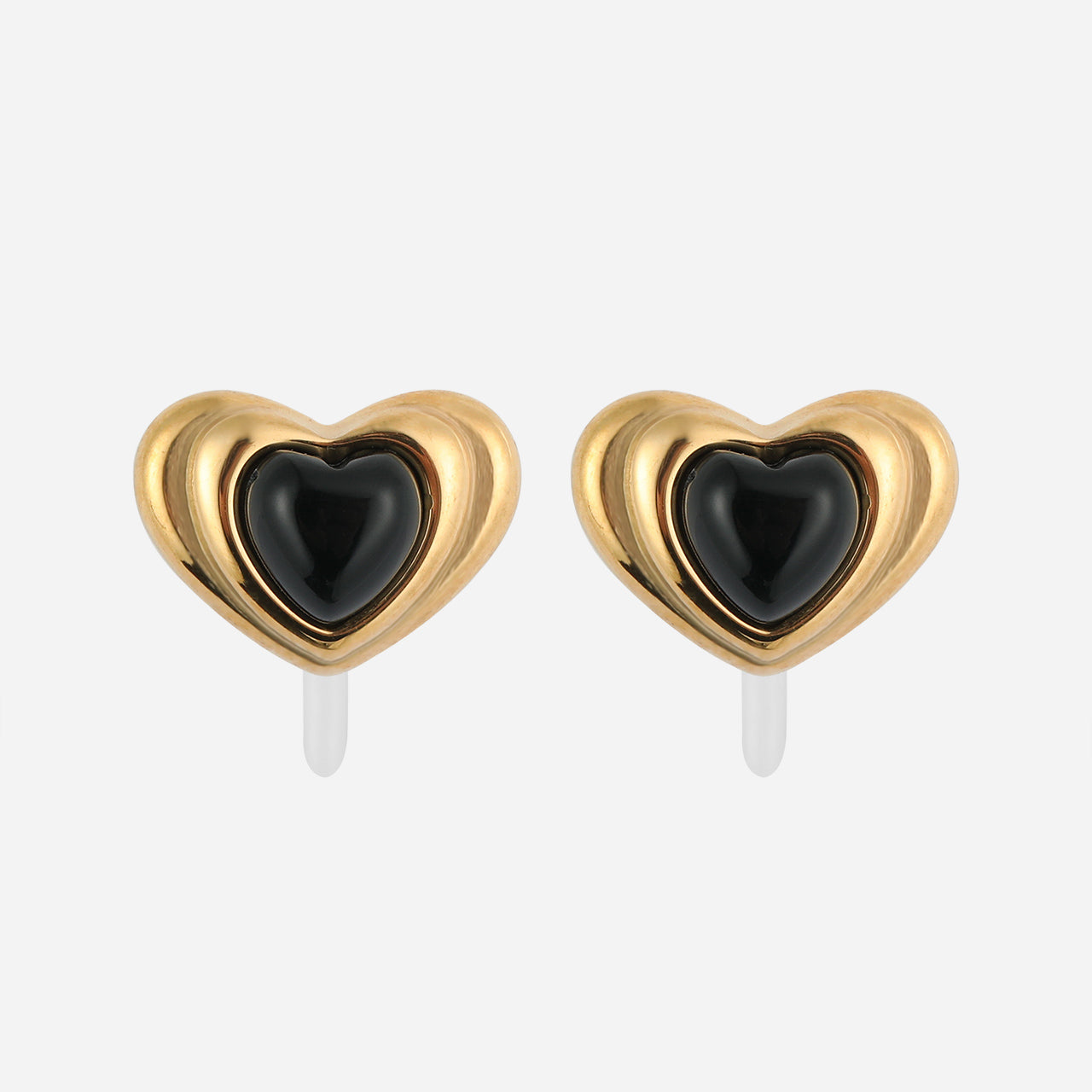 Orecchini a clip Cuore di tenebra - Oro