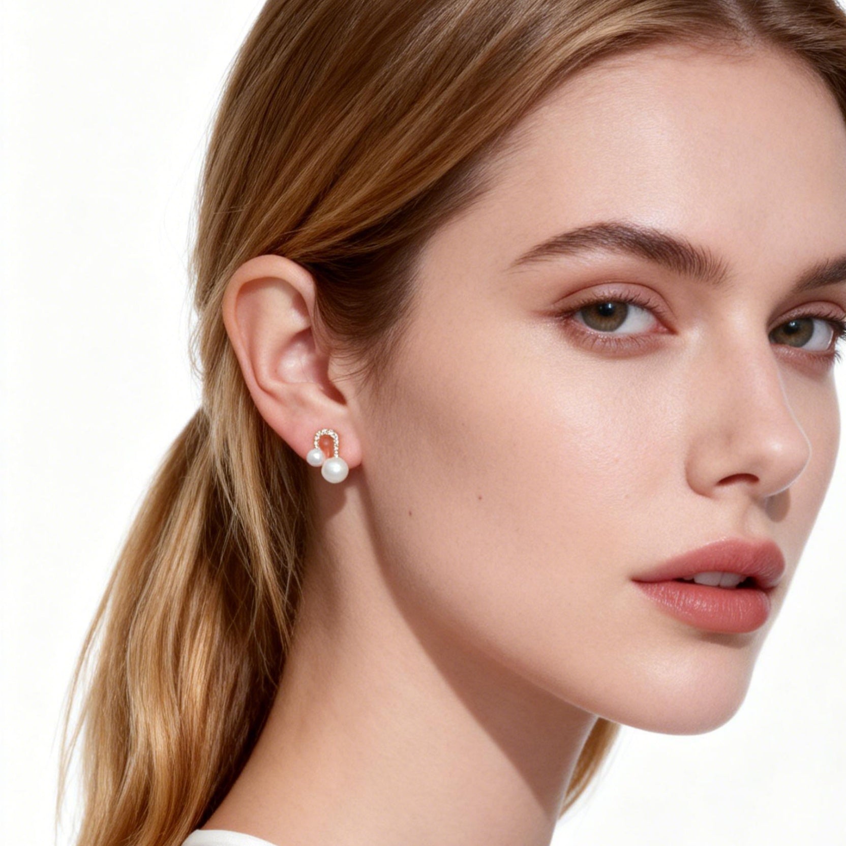 Small Heart Stud Clip-On Earrings image 4 by SOMIY