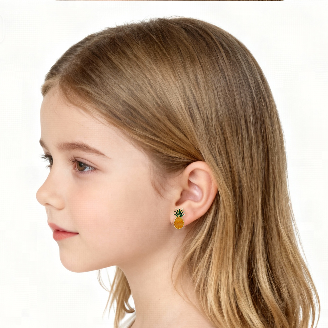 Ananas Cutie Clip On Oorbellen