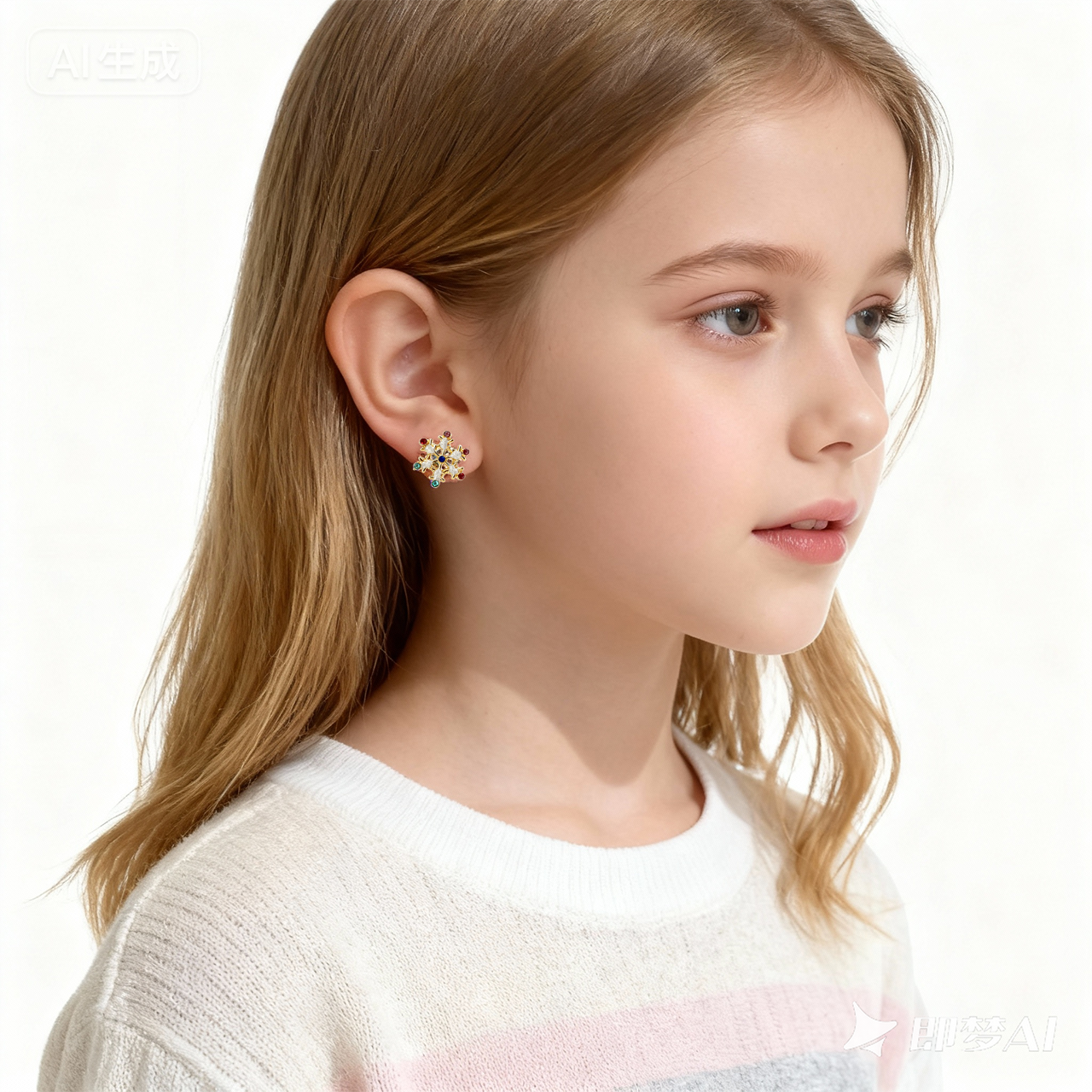 Sneeuwvlokken Schattige Clip Op Oorbellen