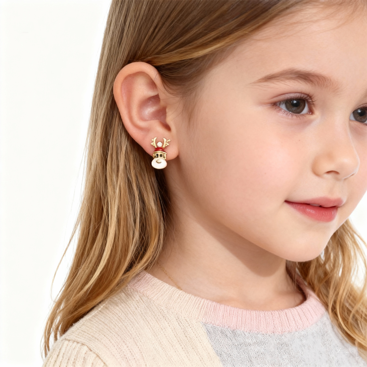 Kerst Rendier Schattige Clip Op Oorbellen