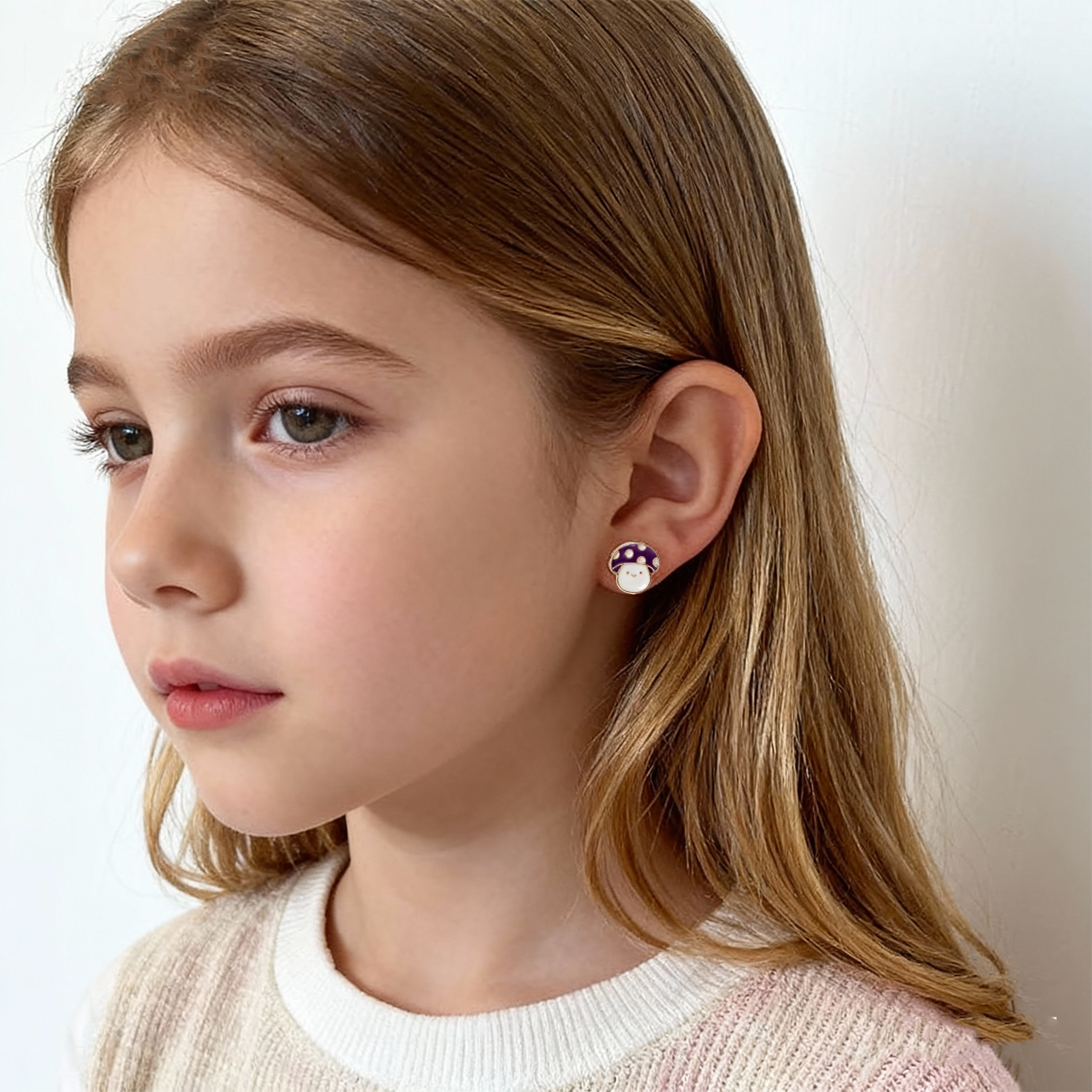 Paddenstoel Schattige Clip Op Oorbellen