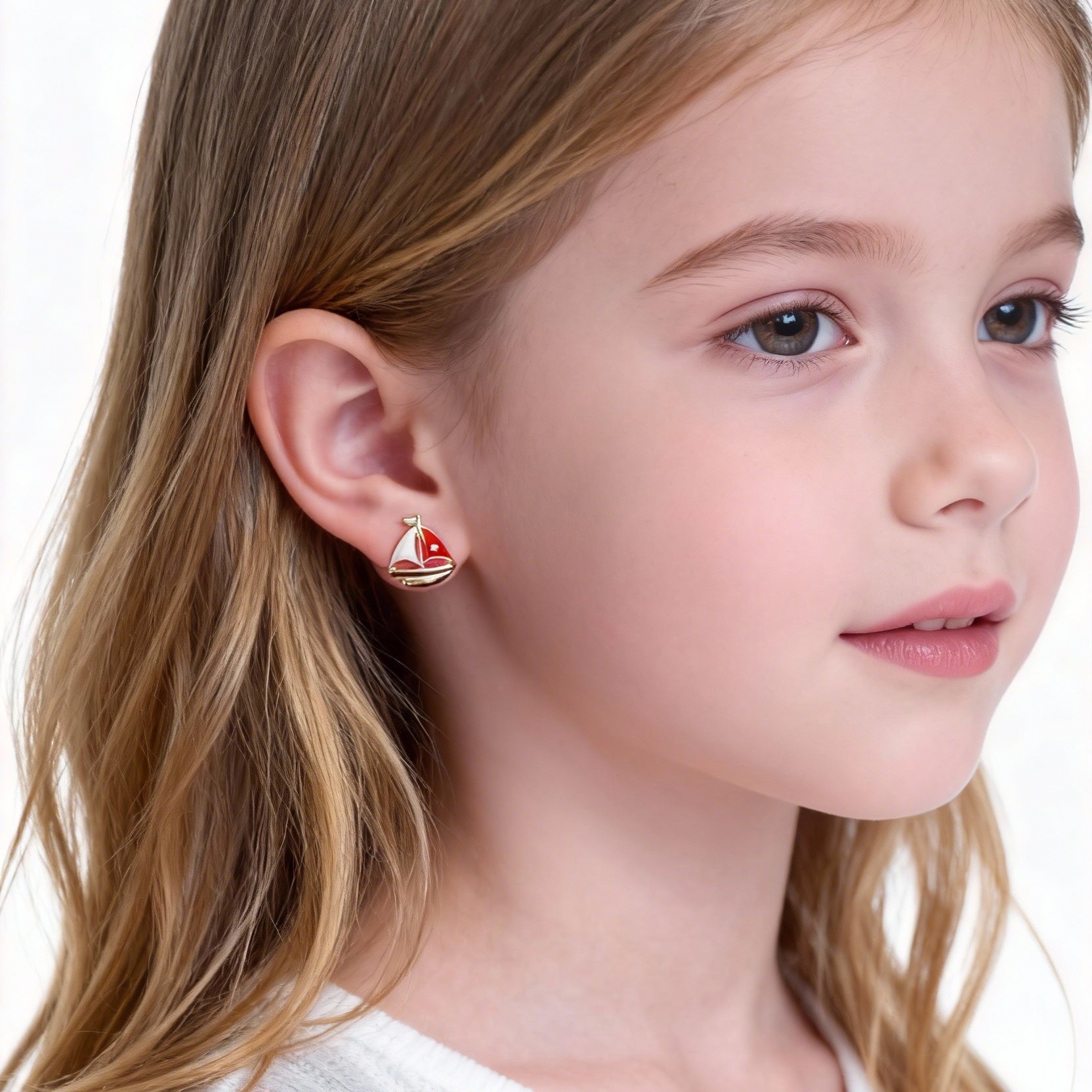 Sailing Ship Clip-On Earrings for Girls by SOMIY