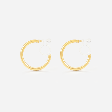 Small Slim Daily Hoop Clip-On Earrings