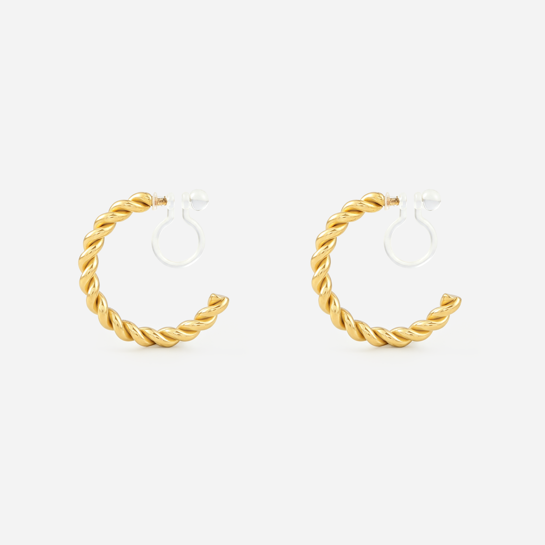 Small Spiral Hoop Clip-On Earrings by SOMIY