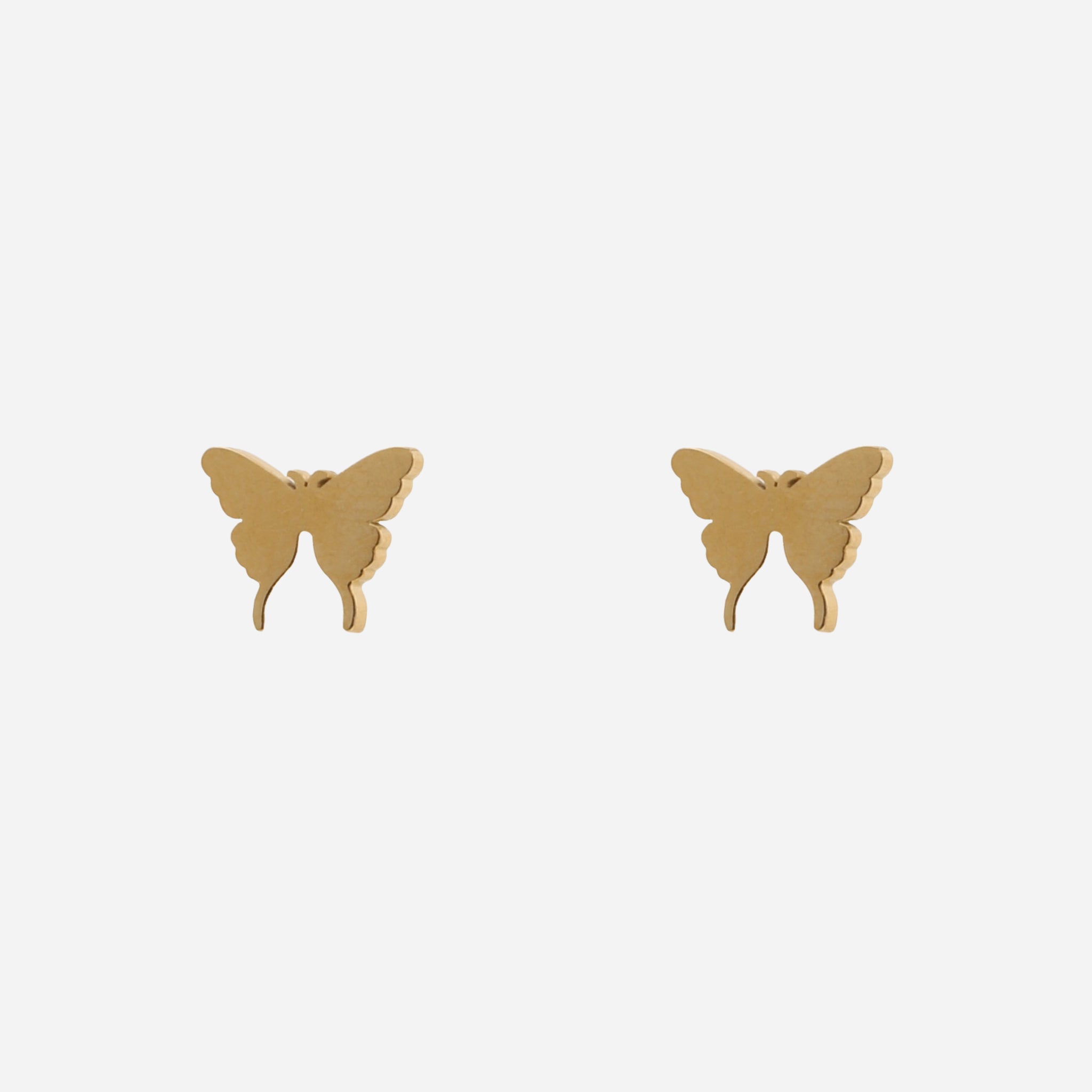 Gold Resinstud clip-on earrings by SOMIY – pain-free non-pierced jewelry for everyday wear