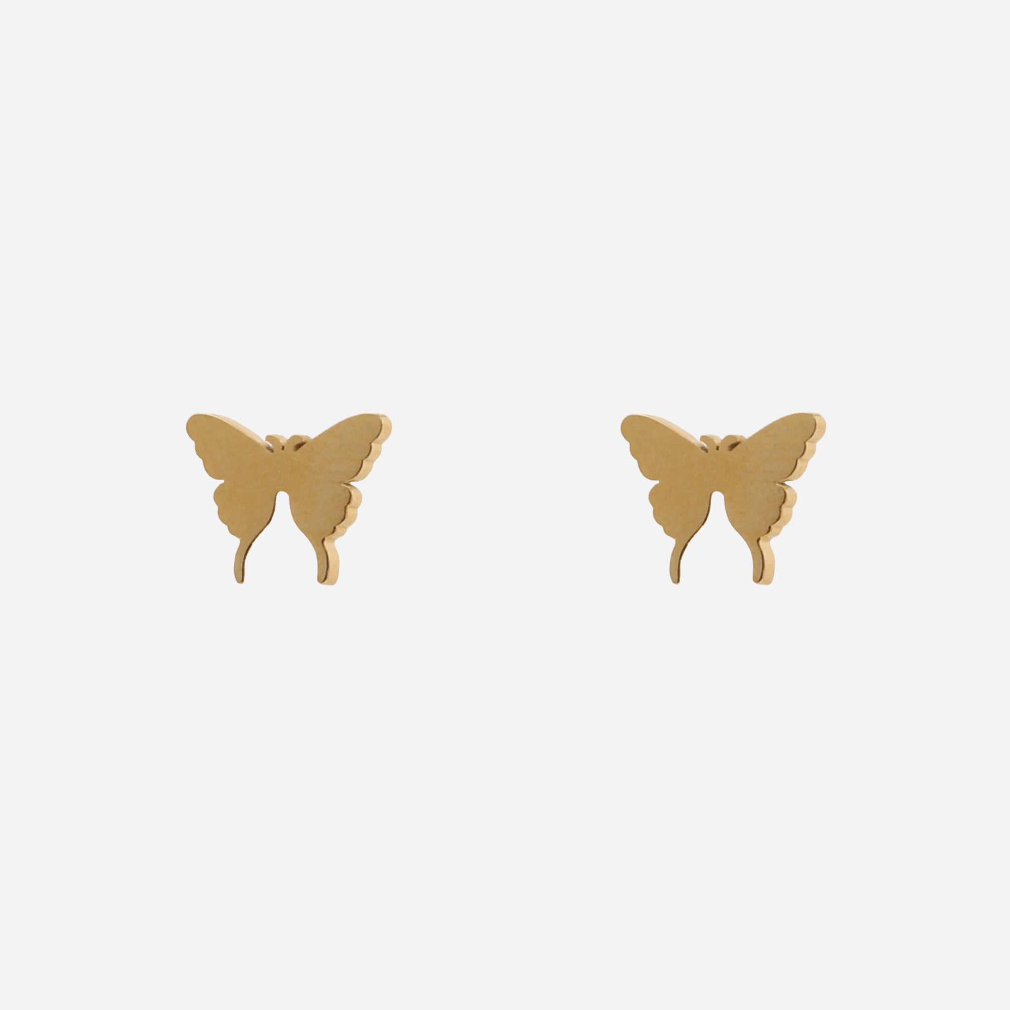 Ohrclips mit Schmetterlingsmotiv – Gold