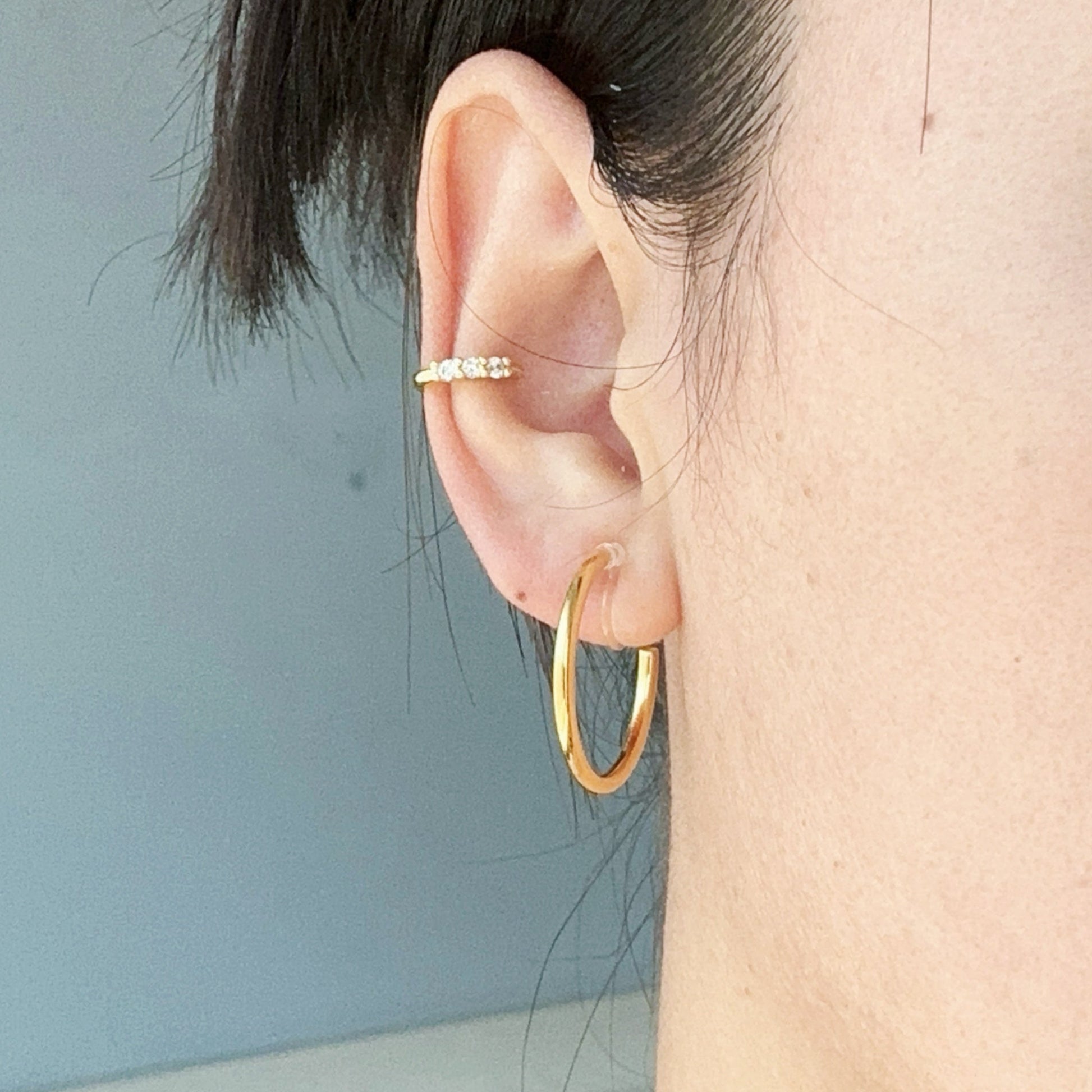 hoop clip-on earrings by SOMIY – pain-free non-pierced jewelry for everyday wear