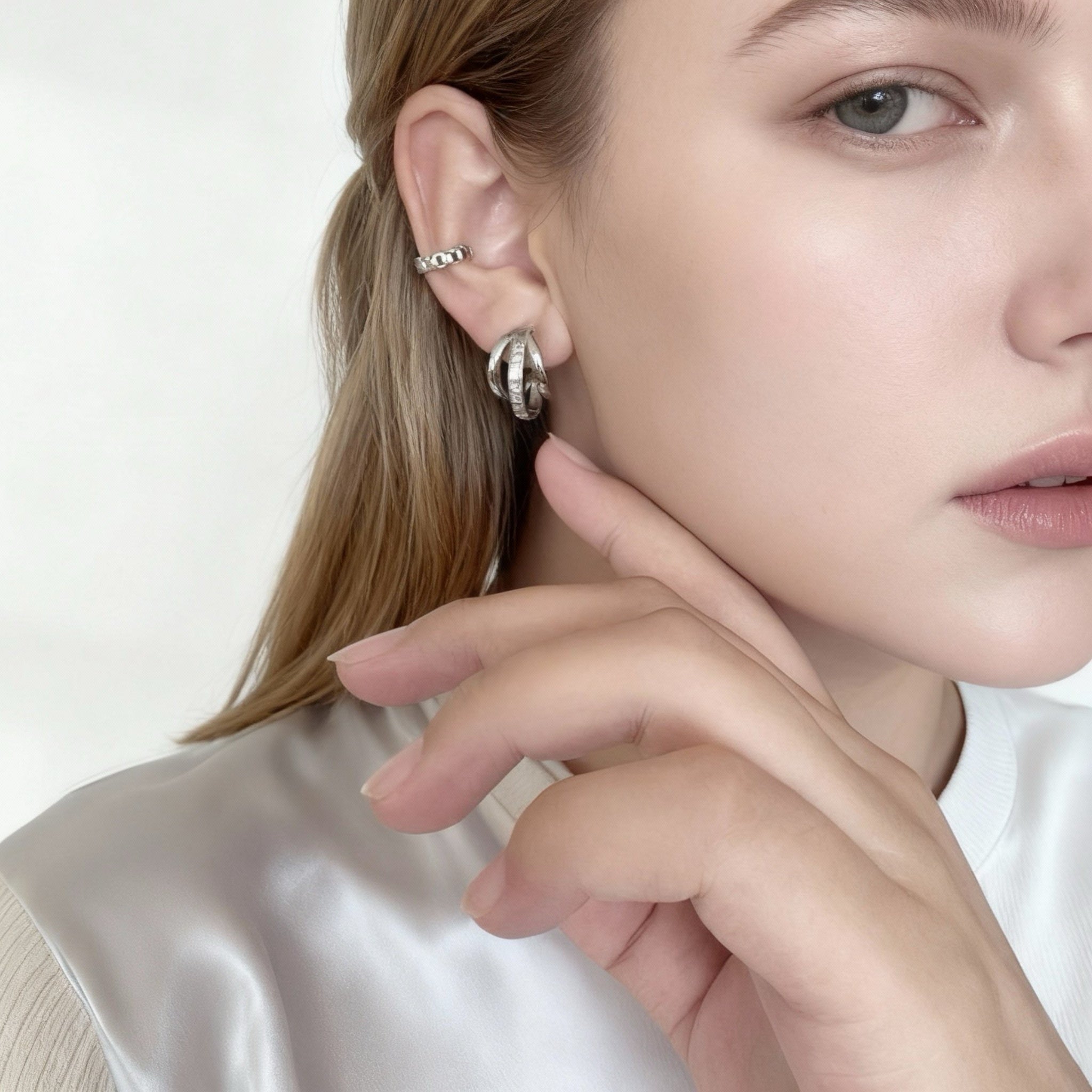 Petits boucles d'oreilles à fermoir quotidien