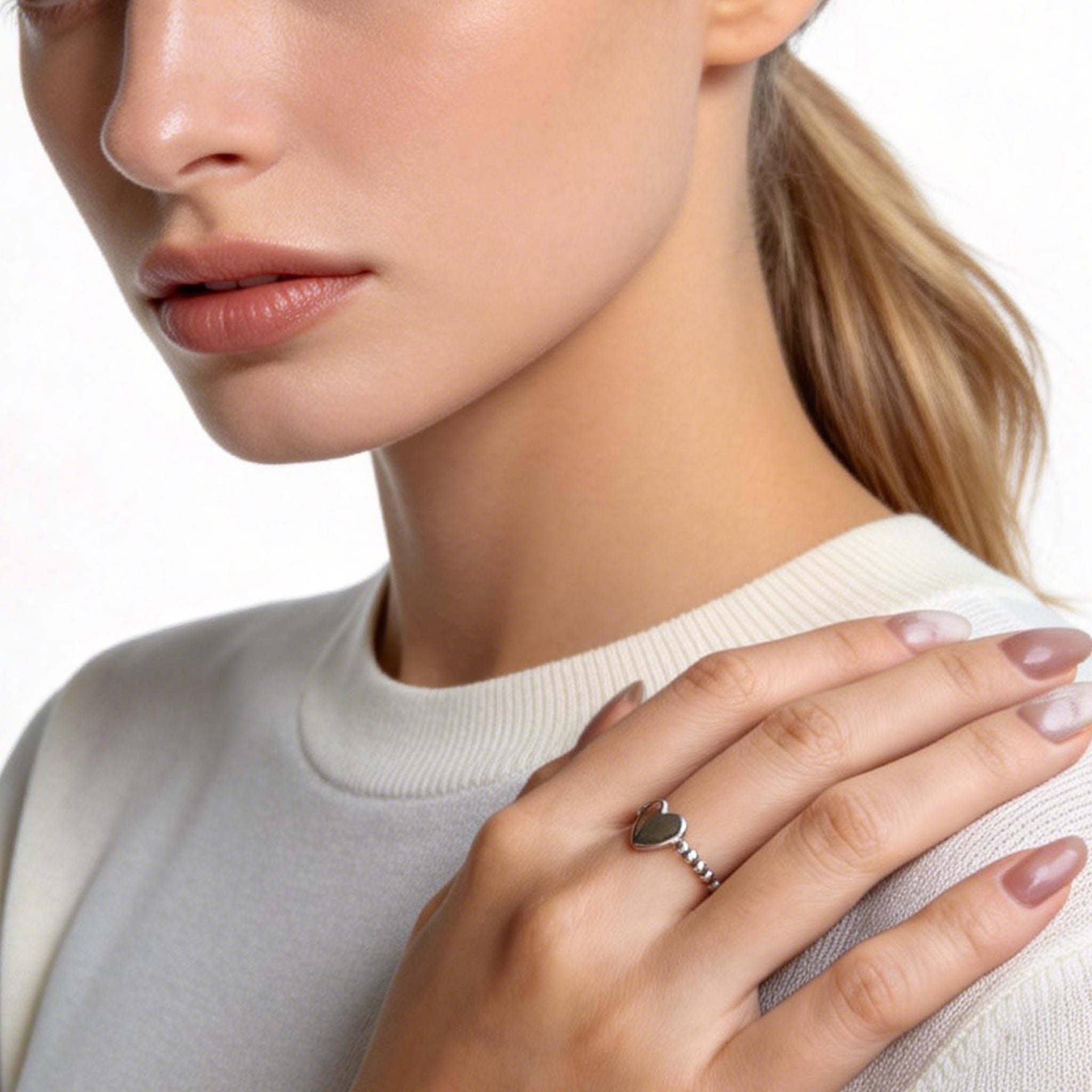 Minimalist Polished Slim Open Ring image 5 by SOMIY