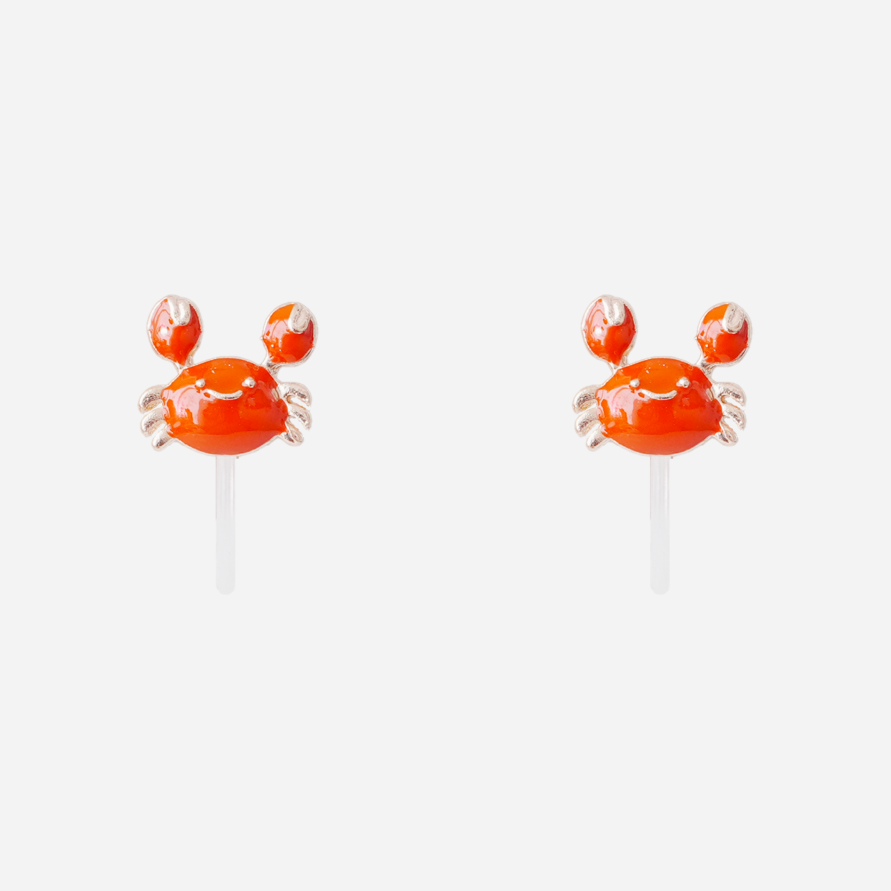 Cute Crab Clip-On Earrings for Girls by SOMIY