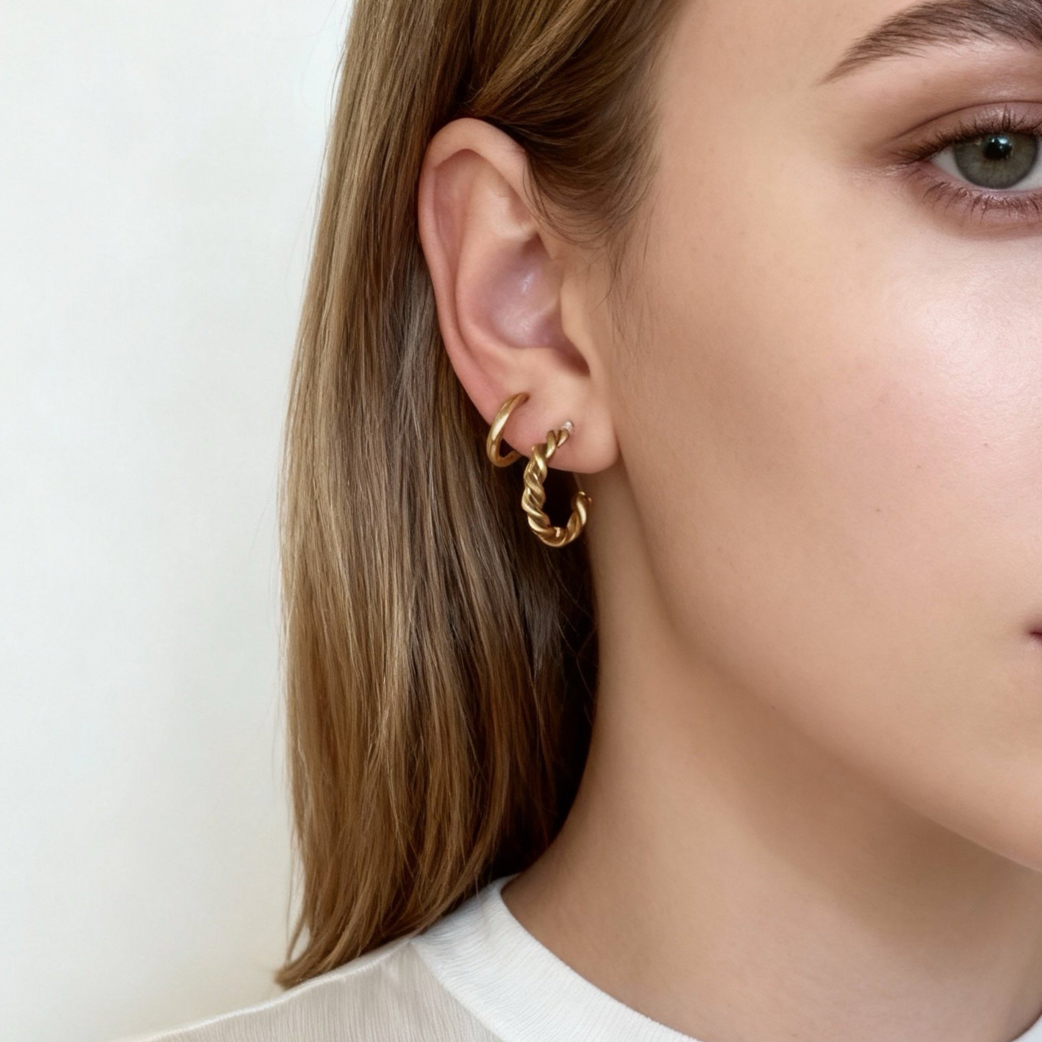 Small Thin Hoop Clip-On Earrings