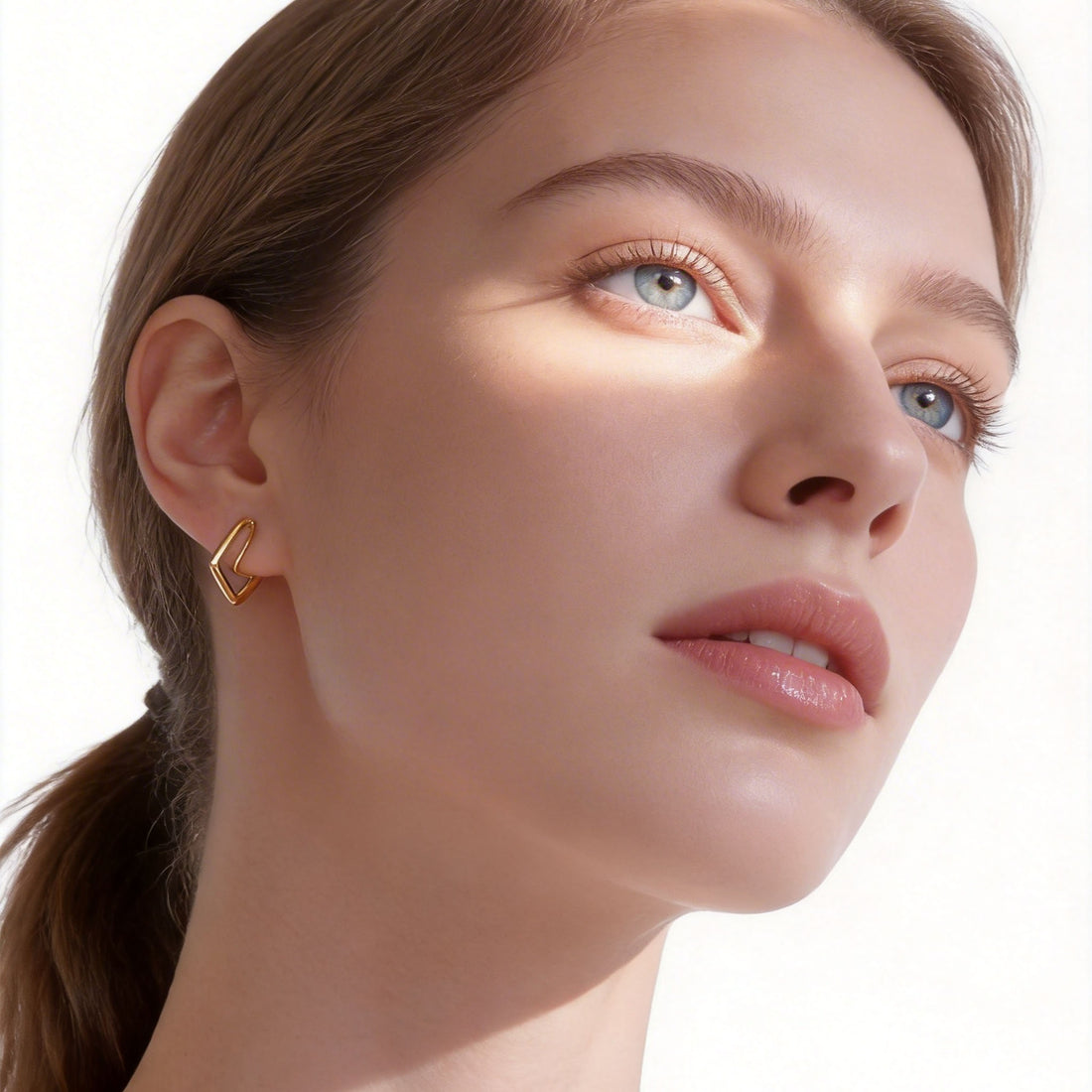 Sleek Rounded Clip-On Hoop Earrings