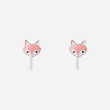 Cute Fox Clip-On Earrings for Girls