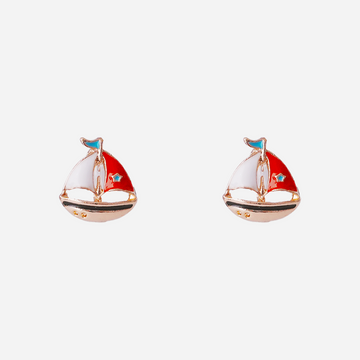 Sailing Ship Clip-On Earrings for Girls by SOMIY