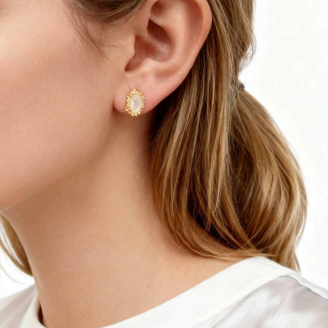 Crystal Clip-On Stud Earrings for non-pierced ears – SOMIY