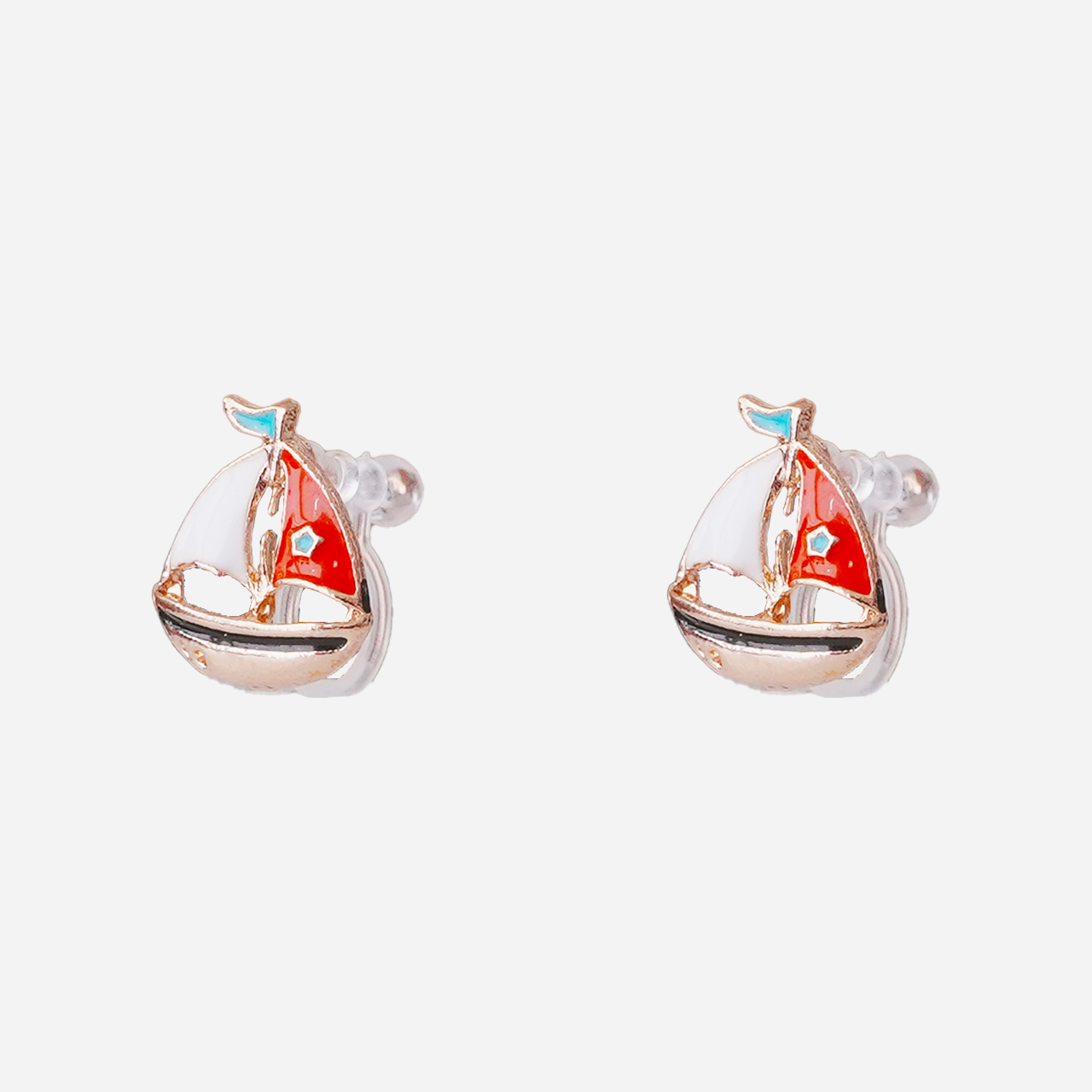 Sailing Ship Clip-On Earrings for Girls by SOMIY