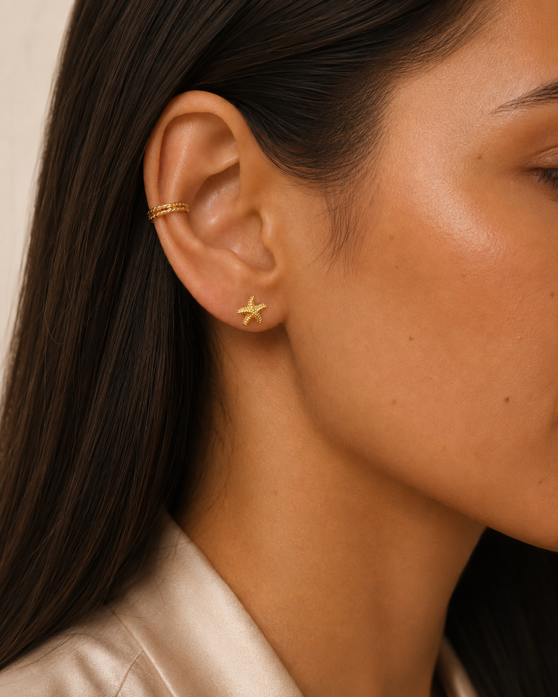 Starfish Clip-On Stud Earrings