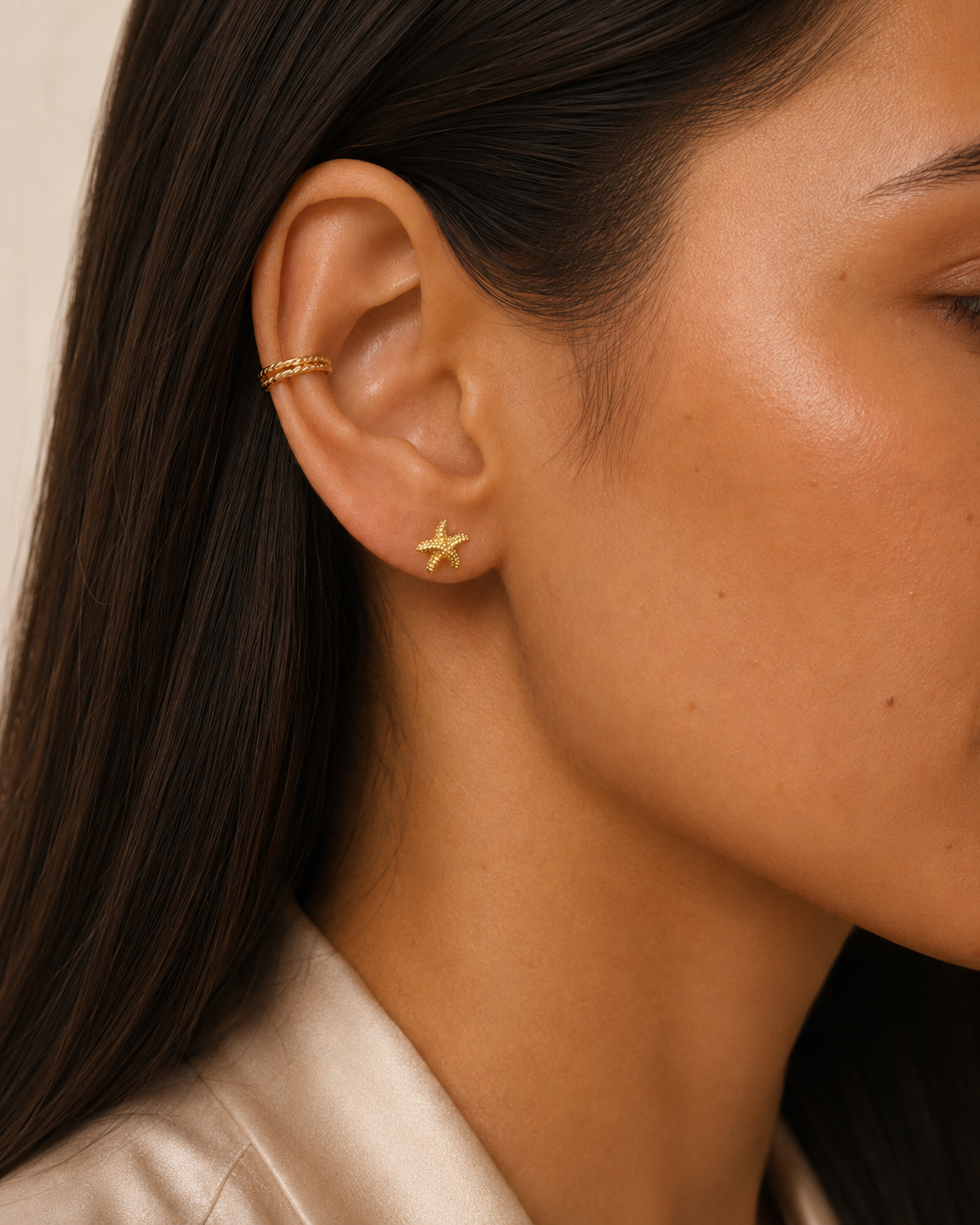 Starfish Clip-On Stud Earrings