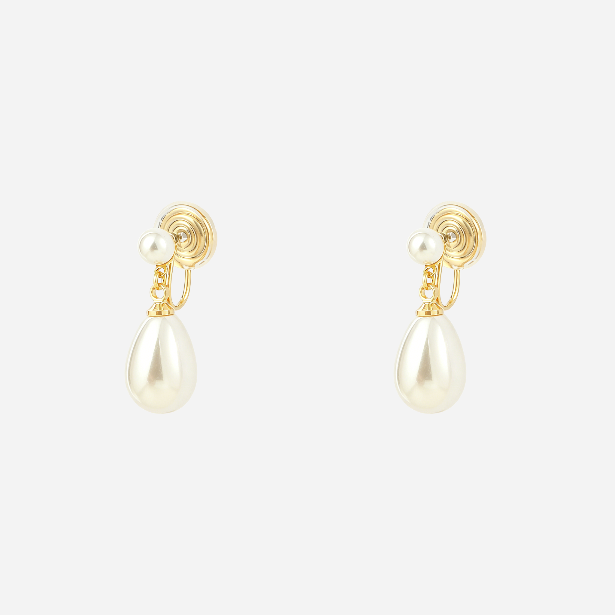 Classic Pearl Clip-On Drop Earrings