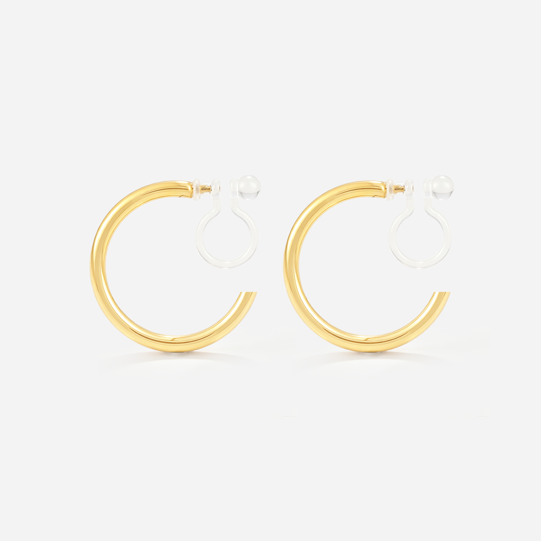 Medium Slim Daily Hoop Clip-On Earrings by SOMIY