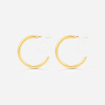 Medium Slim Daily Hoop Clip-On Earrings by SOMIY