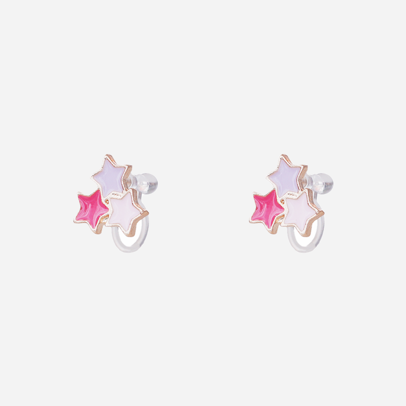 Cute Stars Clip-On Earrings for Girls for non-pierced ears – SOMIY