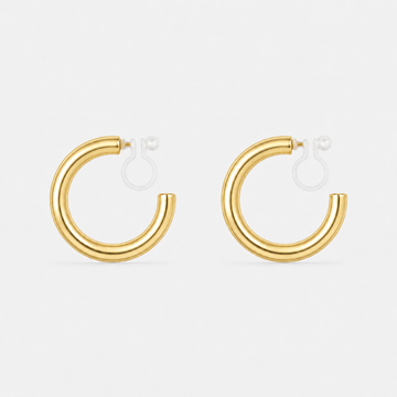 Medium Daily Hoop Clip-On Earrings by SOMIY