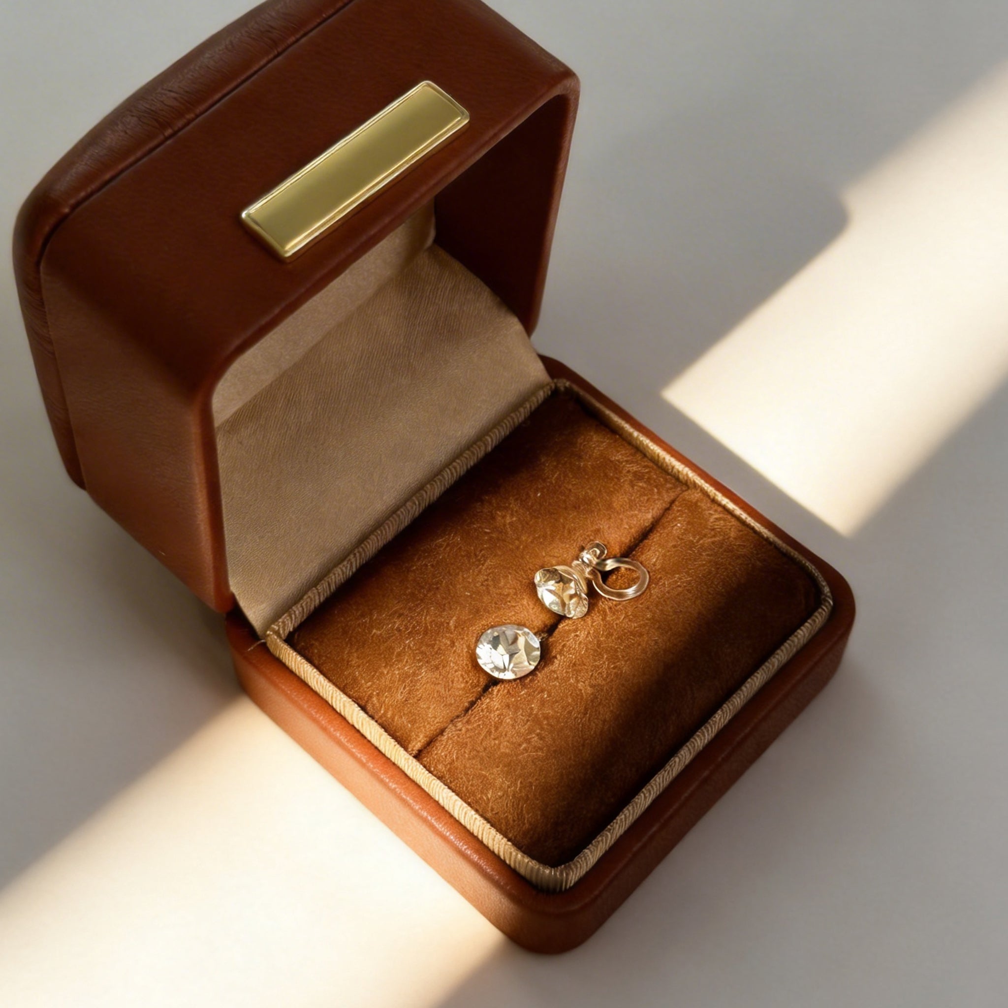 Crystal Clear Clip-On Stud Earrings