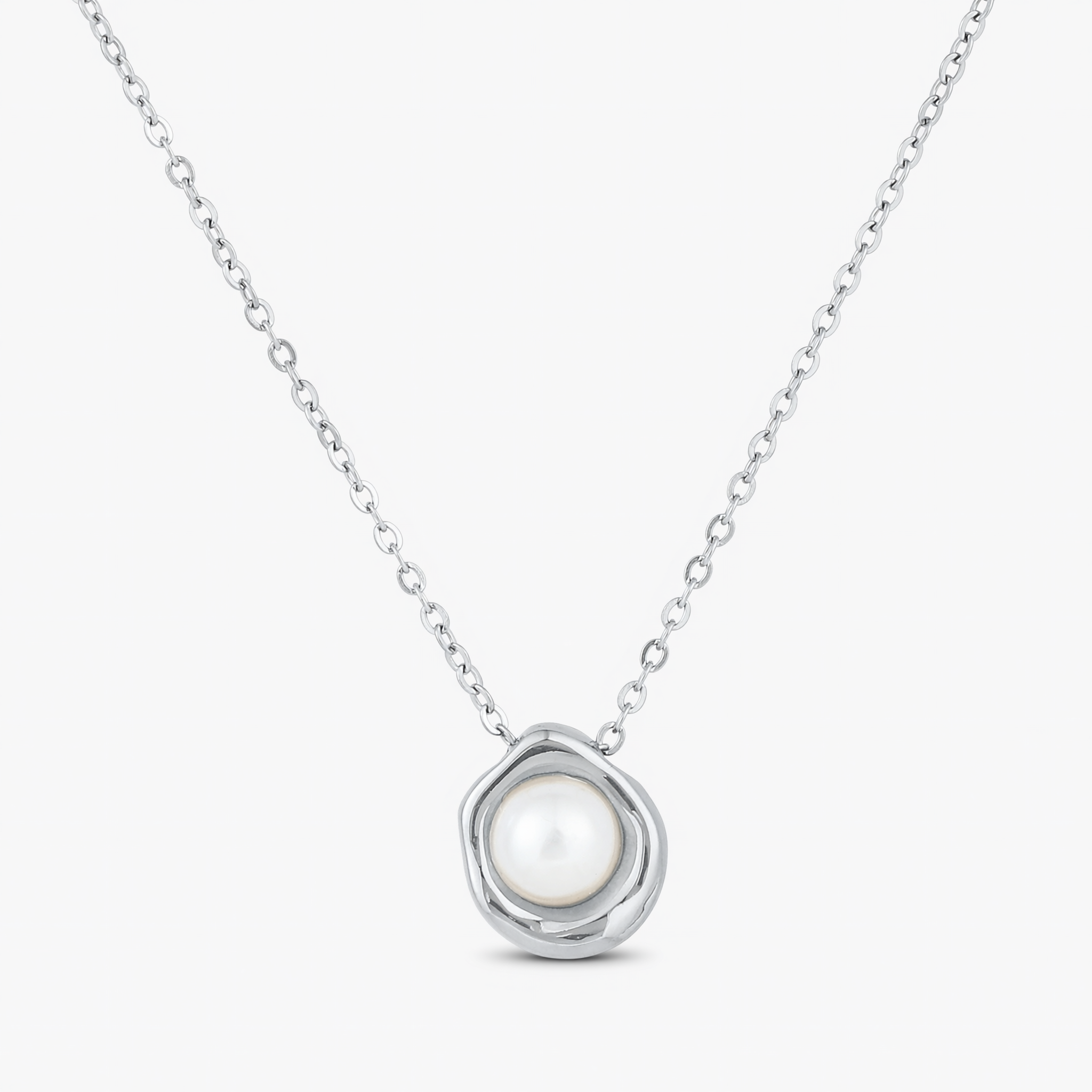 Organic Pearl Pendant Necklace
