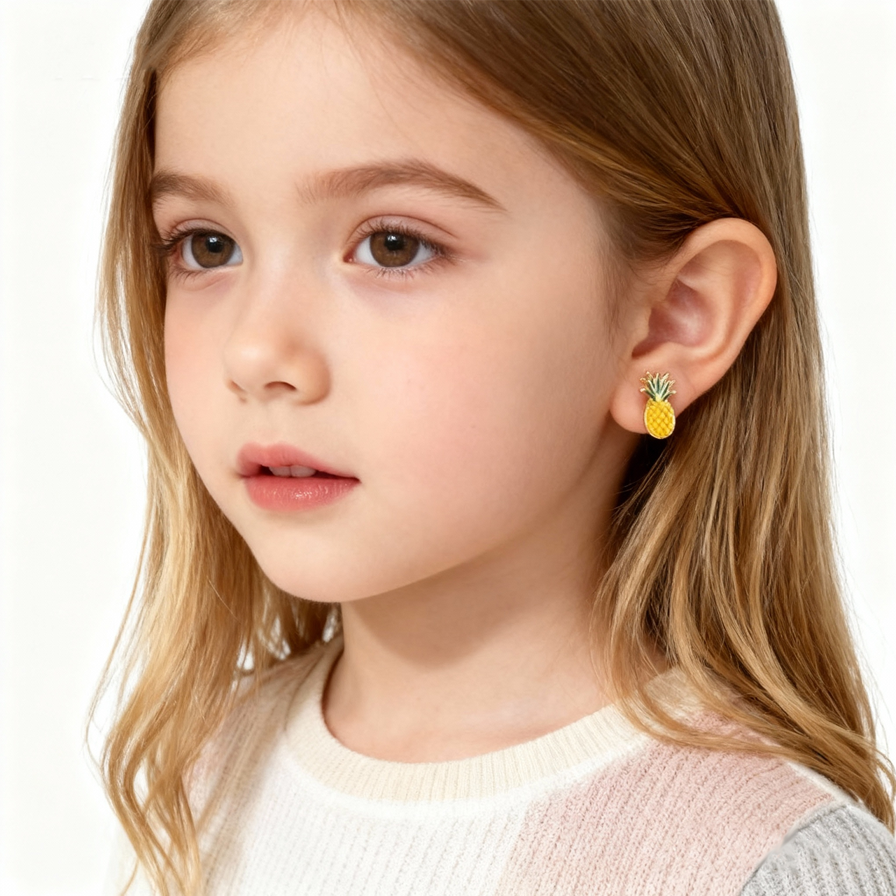 Ananas Cutie Clip On Oorbellen