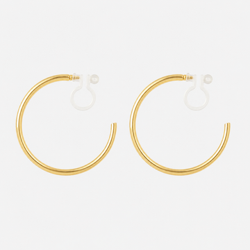 Large Slim Daily Hoop Clip-On Earrings by SOMIY