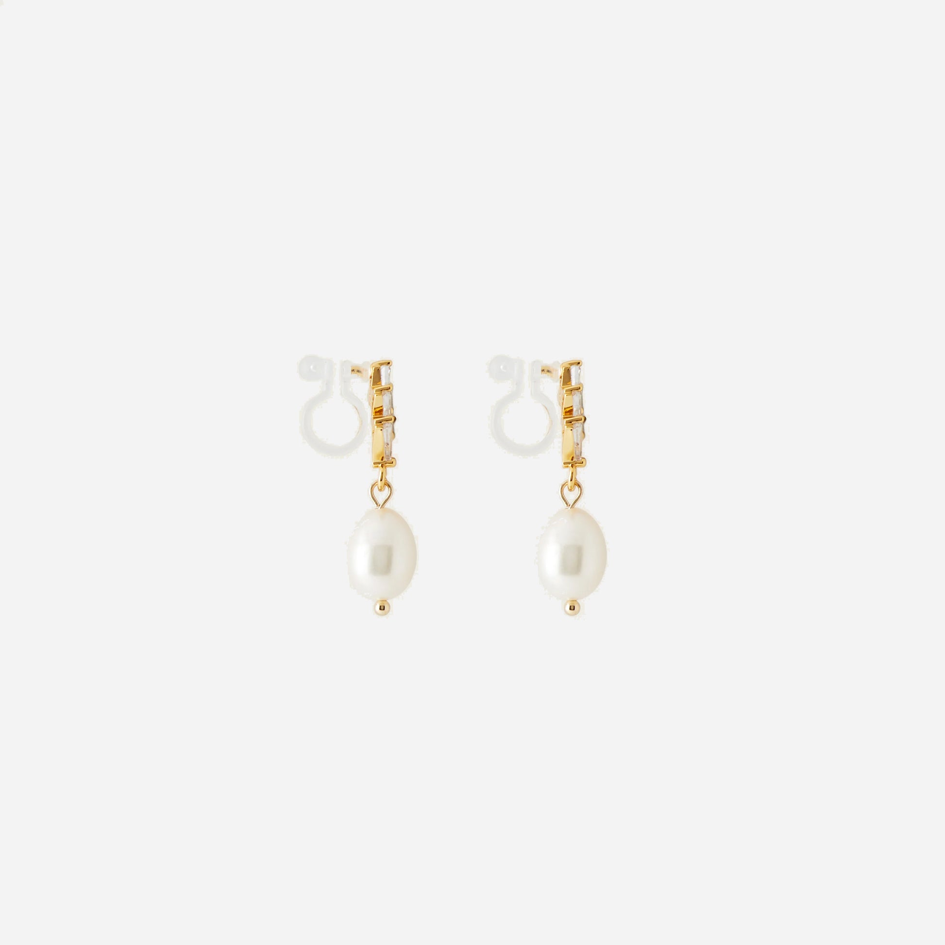 Pearl Drop Clip-On Earrings - SOMIY