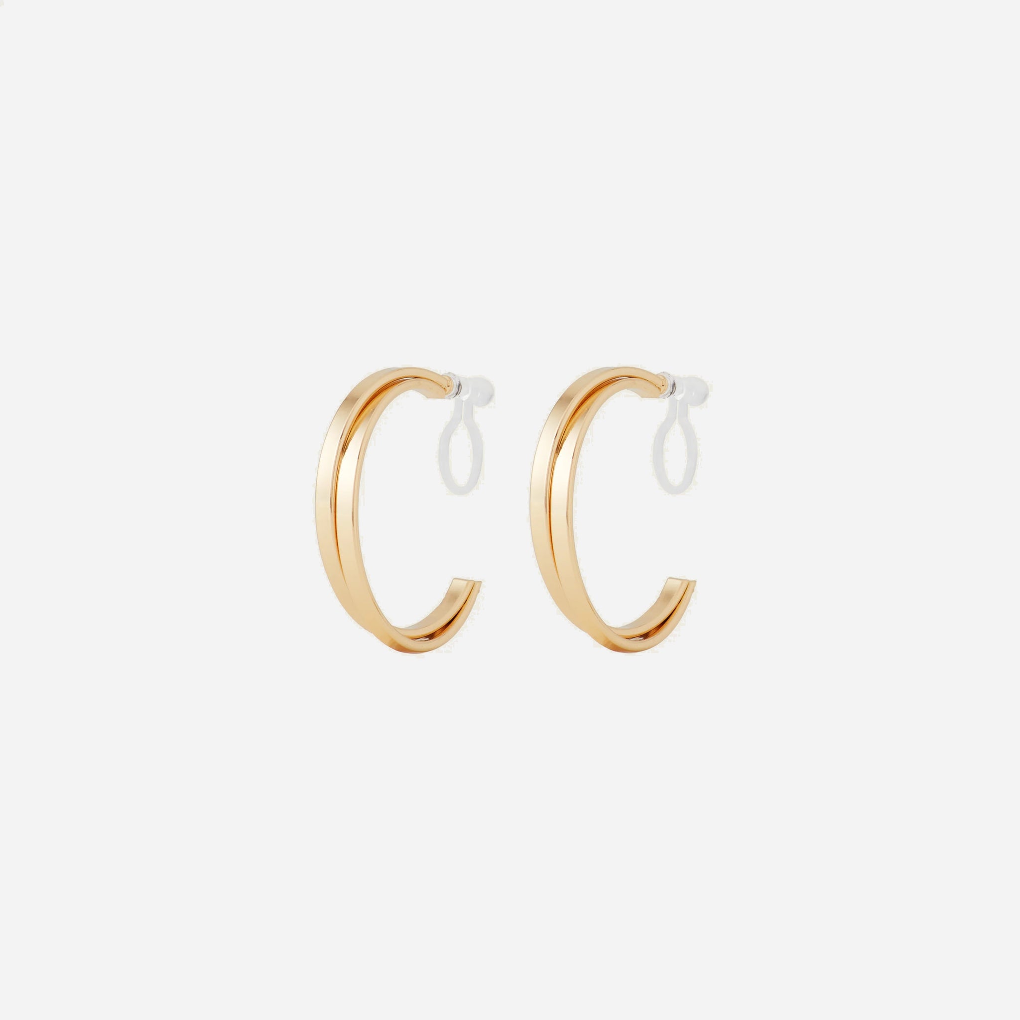 Duo-Hoops Clip-On Earrings - SOMIY