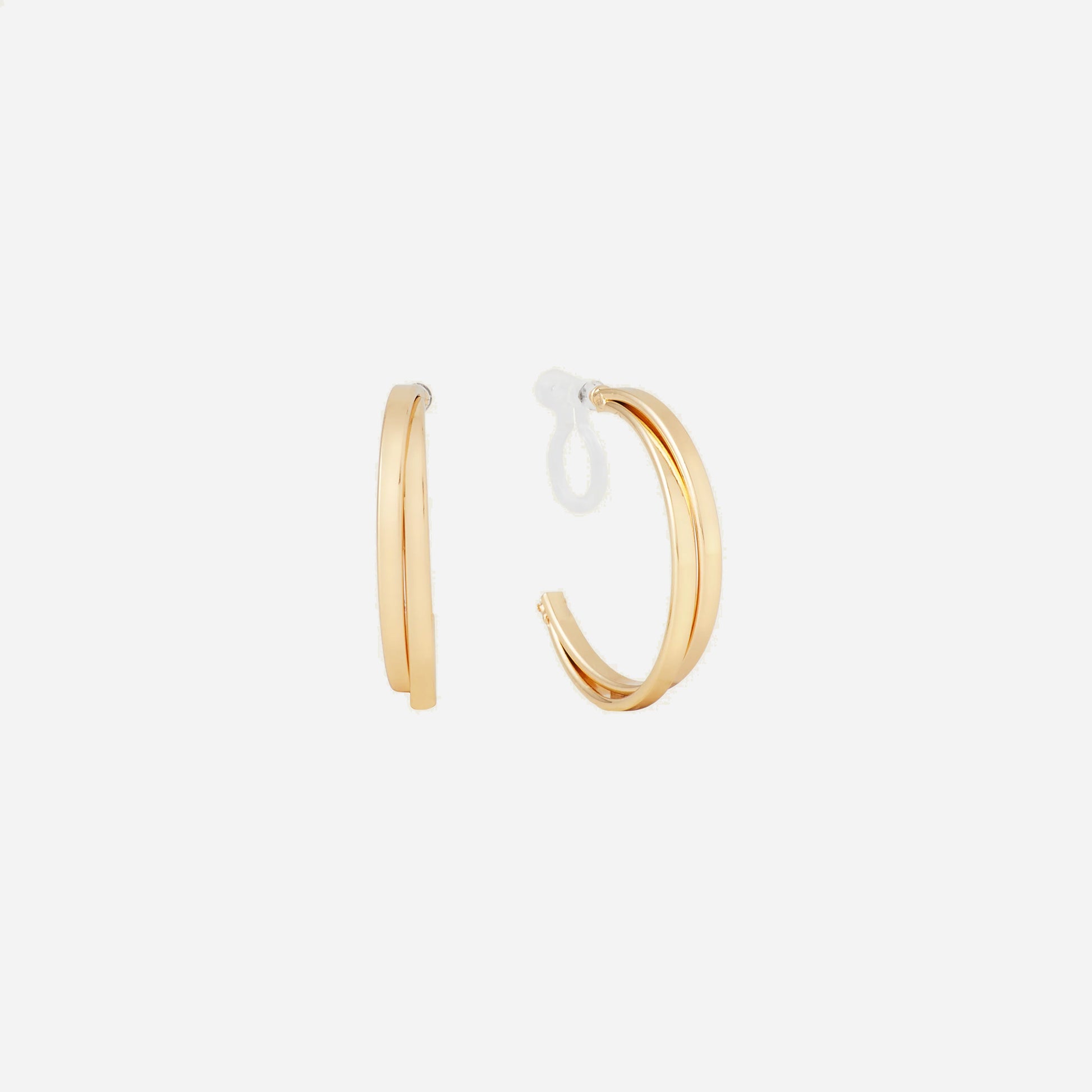 Duo-Hoops Clip-On Earrings - SOMIY