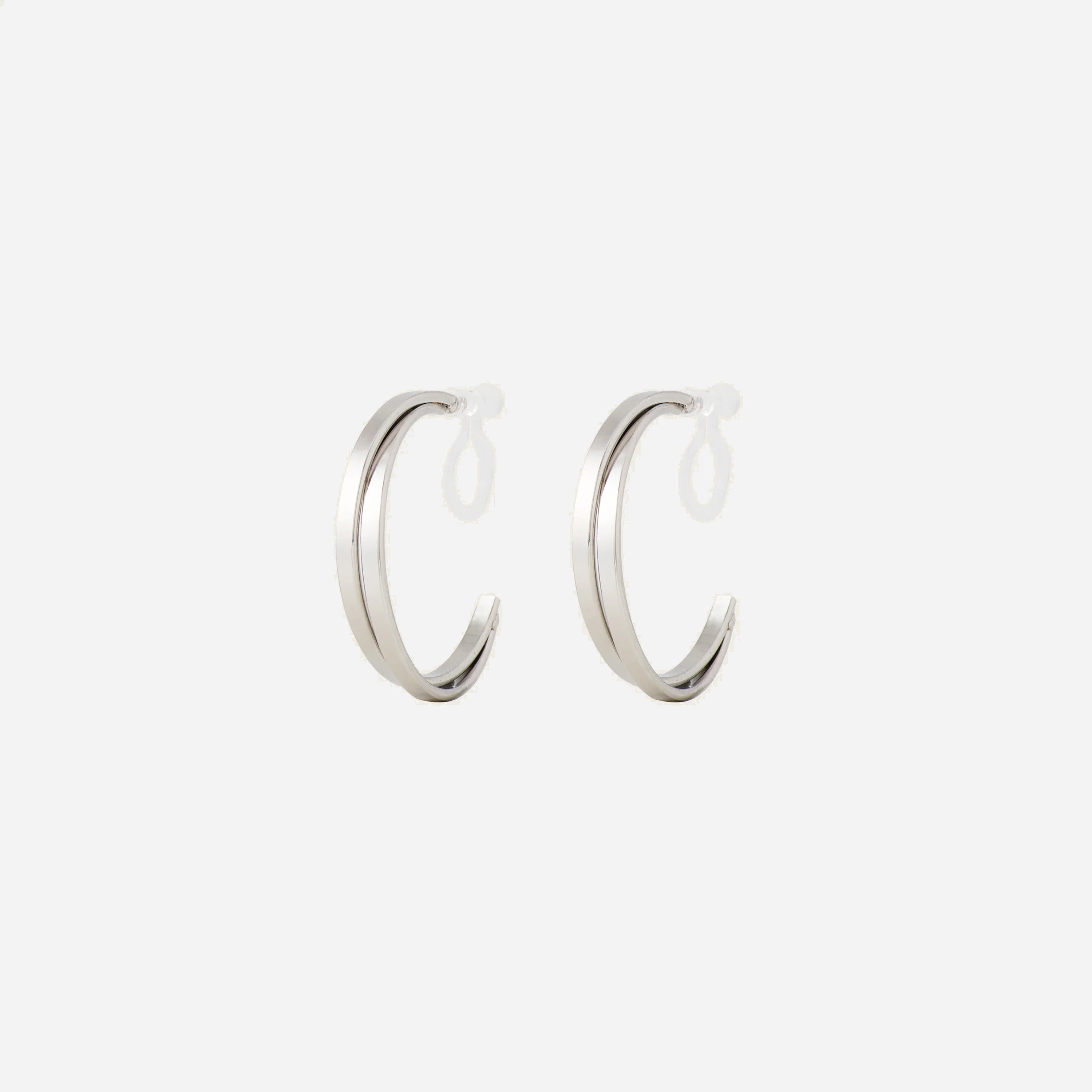 Duo-Hoops Clip-On Earrings - SOMIY