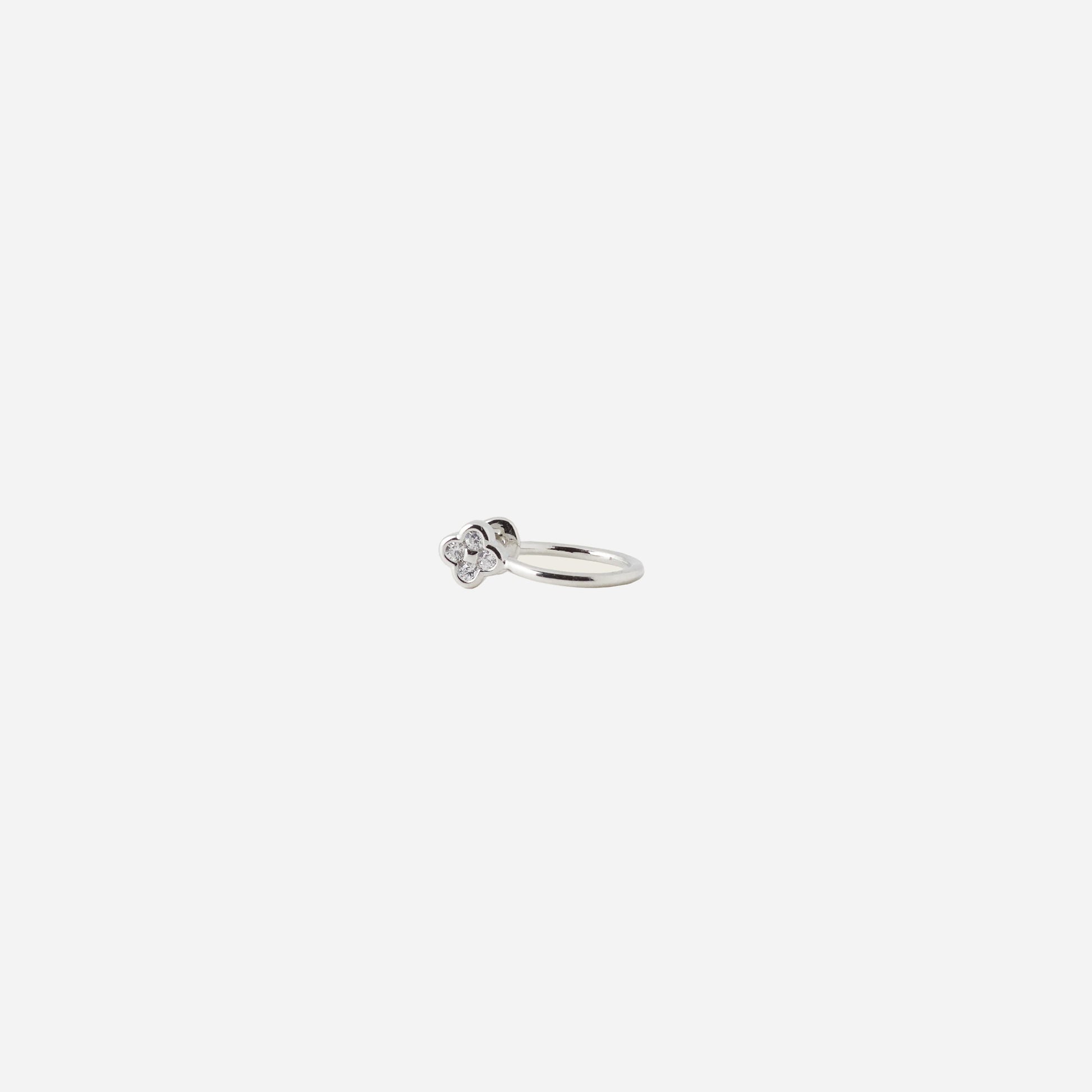 Diamond Four Leaf Clover Ear Cuff - SOMIY