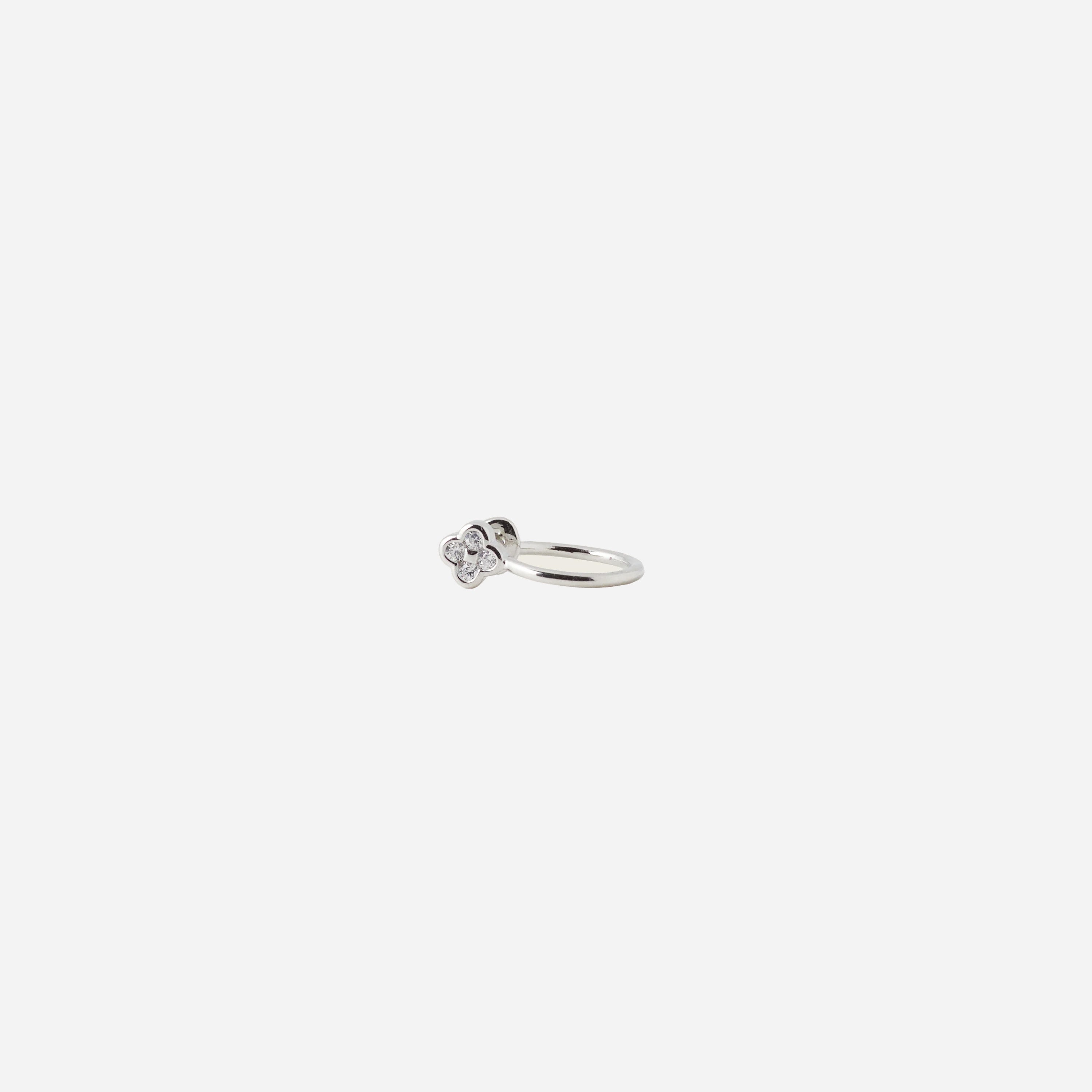 Diamond Four Leaf Clover Ear Cuff - SOMIY