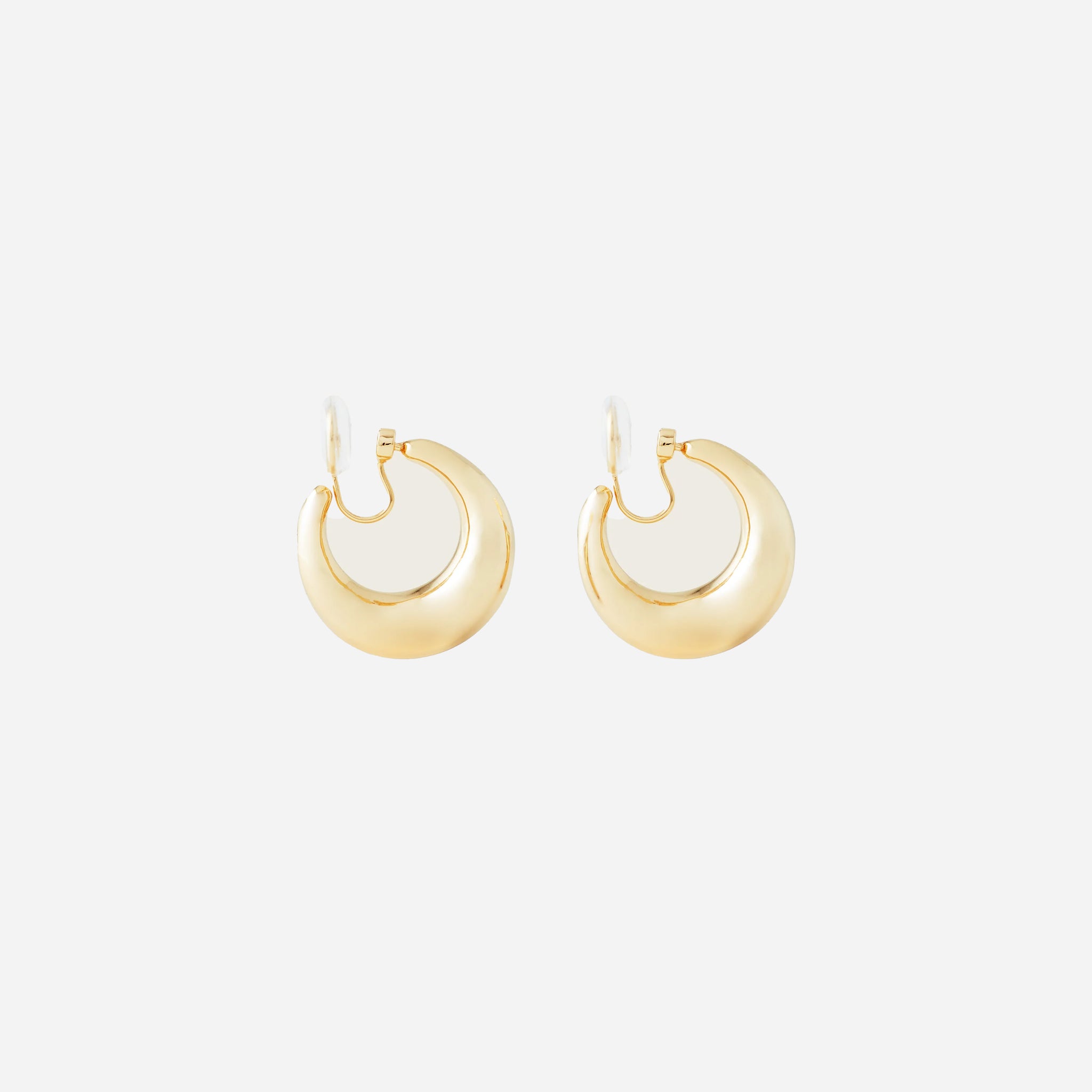 Medium Dome Hoop Clip-On Earrings - SOMIY