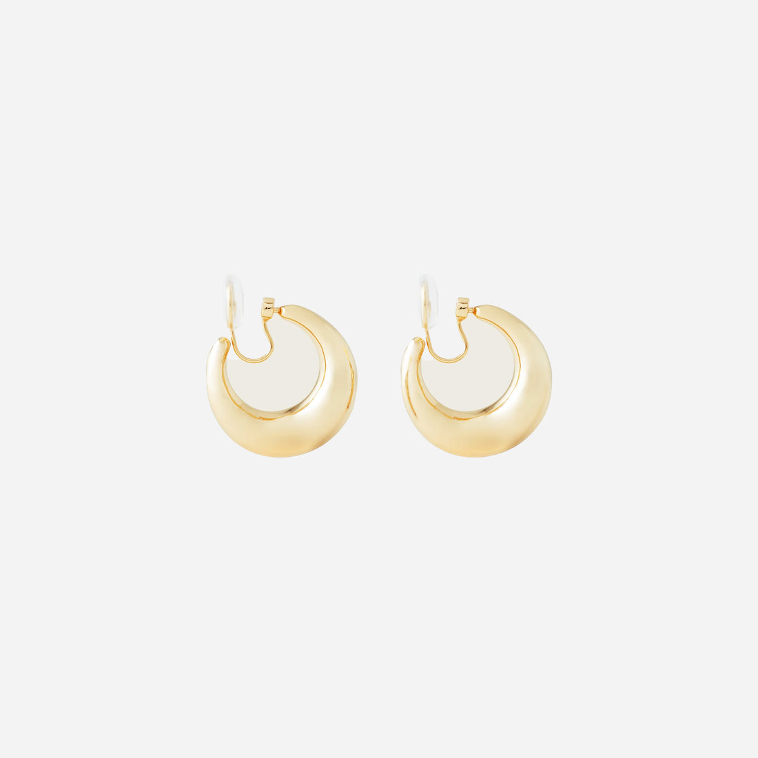 Medium Dome Hoop Clip-On Earrings - SOMIY