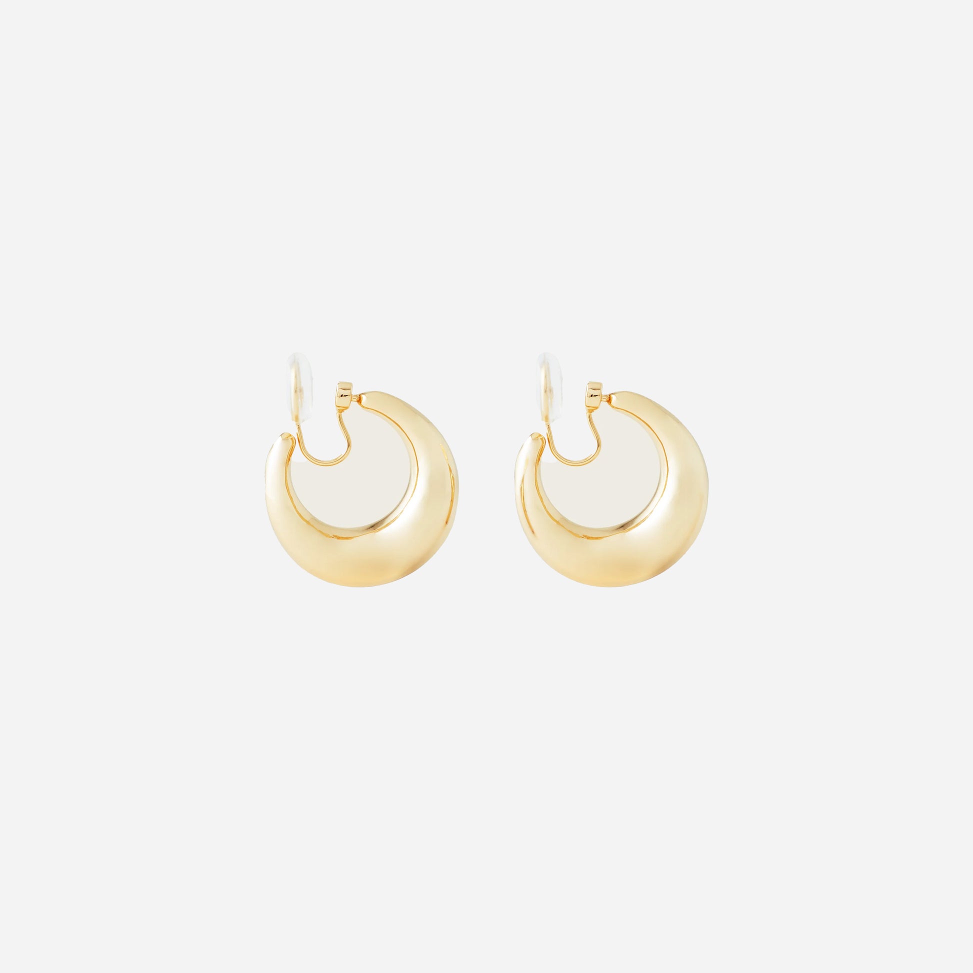 Medium Dome Hoop Clip-On Earrings - SOMIY